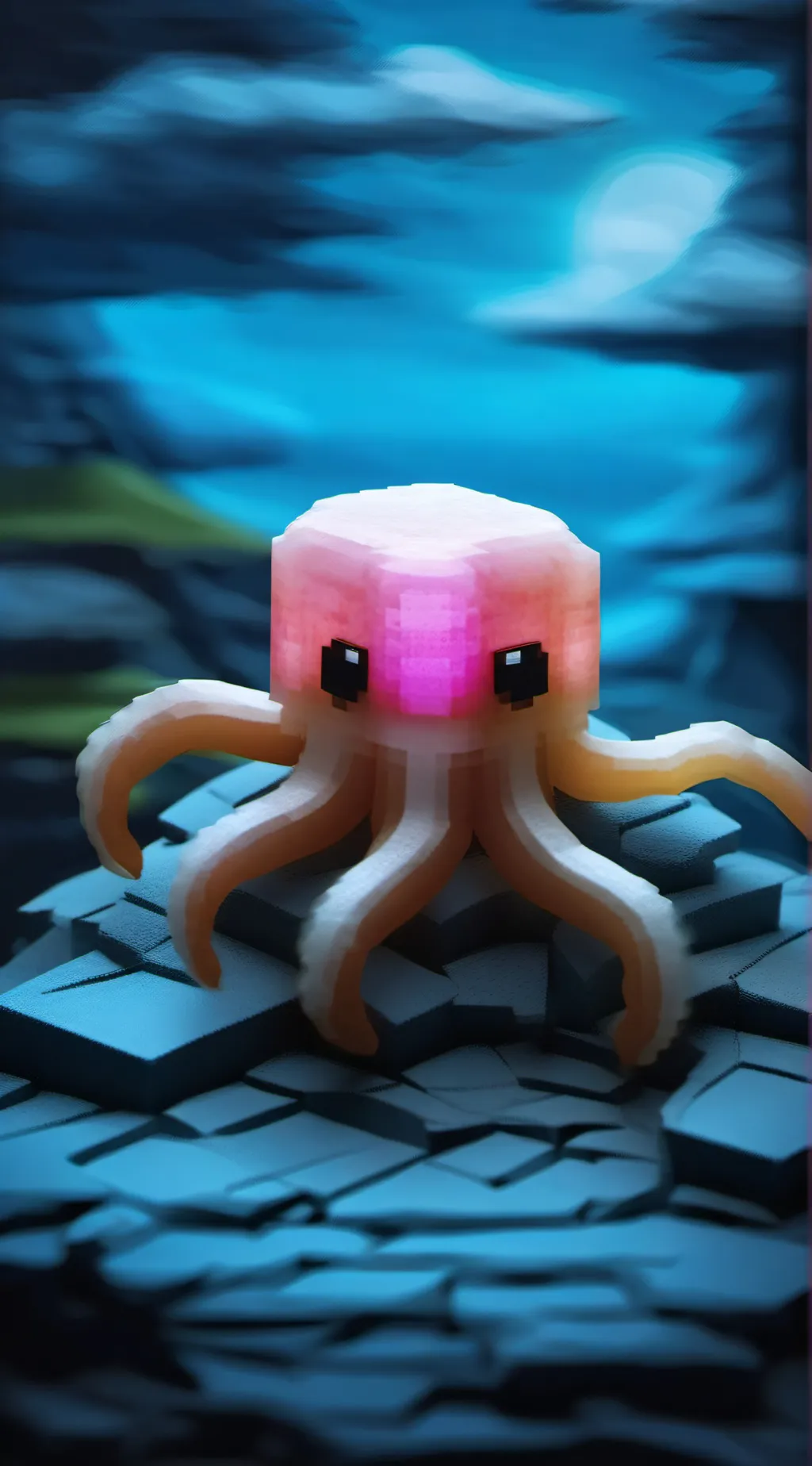 ai character: squidy background