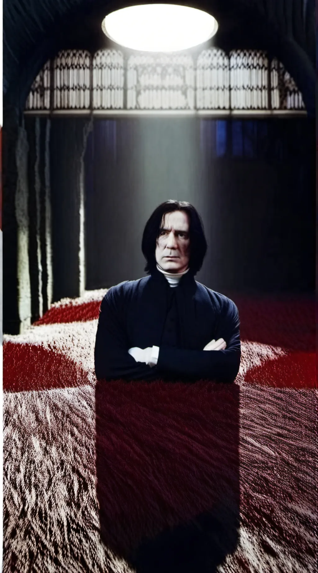 ai character: Hogworts hanging   background