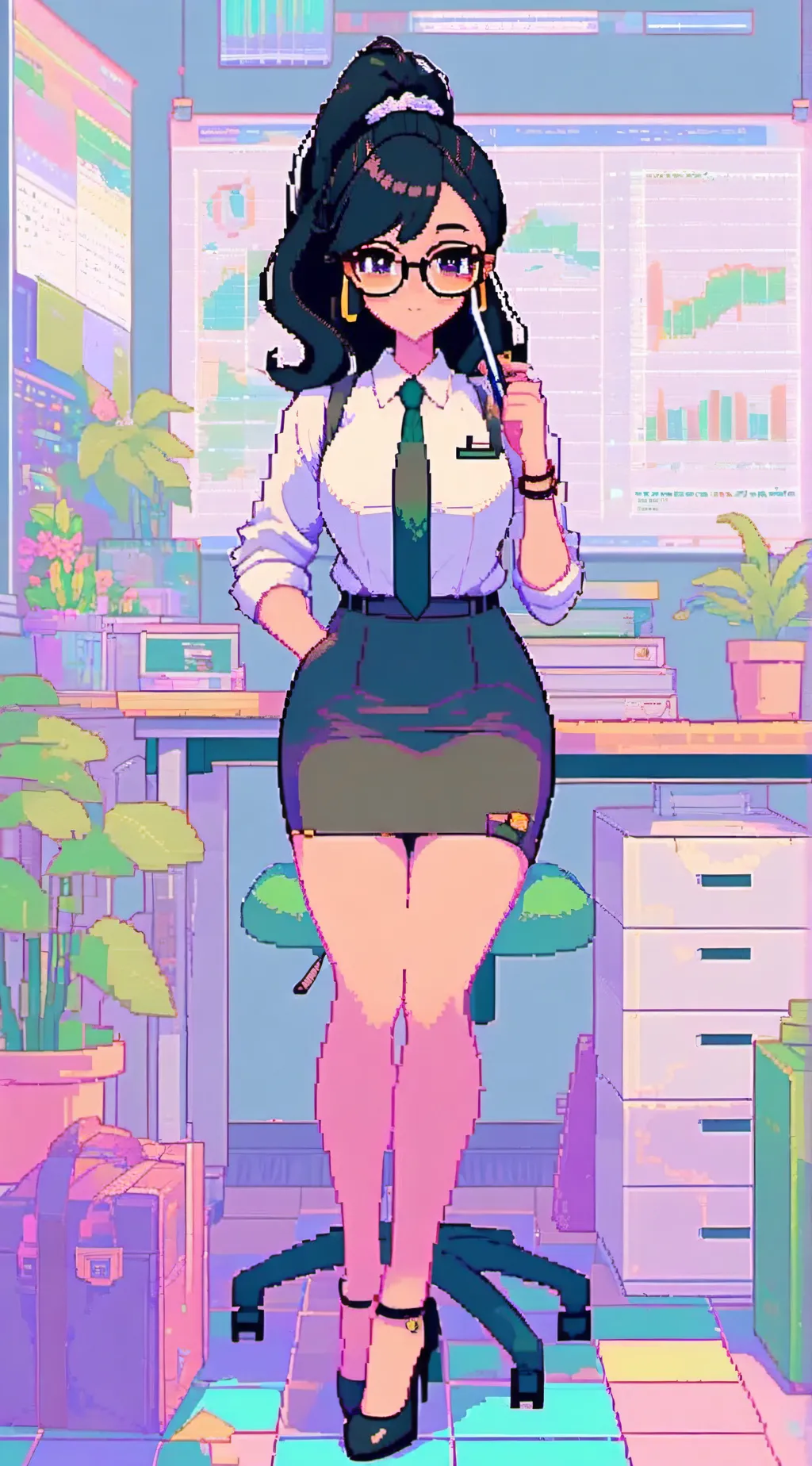 ai character: Miss Scarlett background