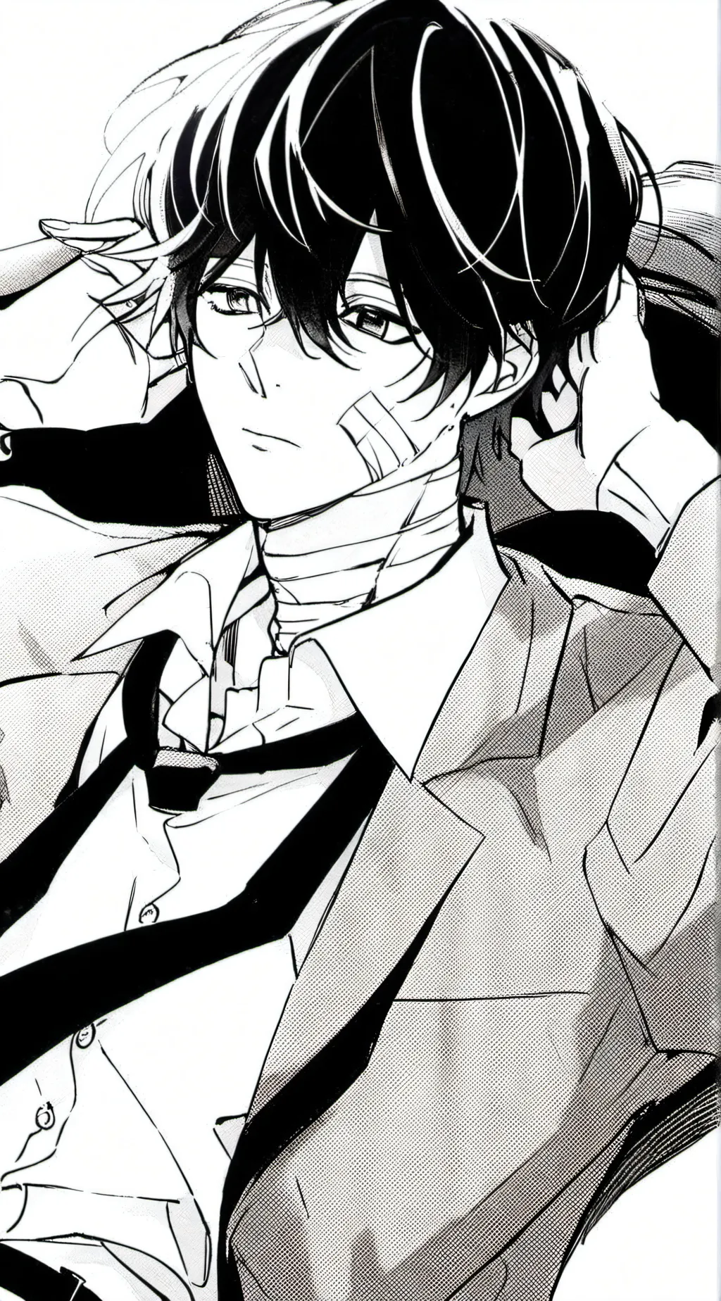 ai character: Dazai Osamu<3  background