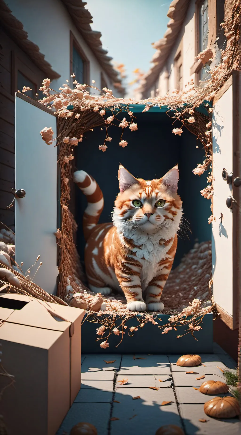 ai character: A cat background