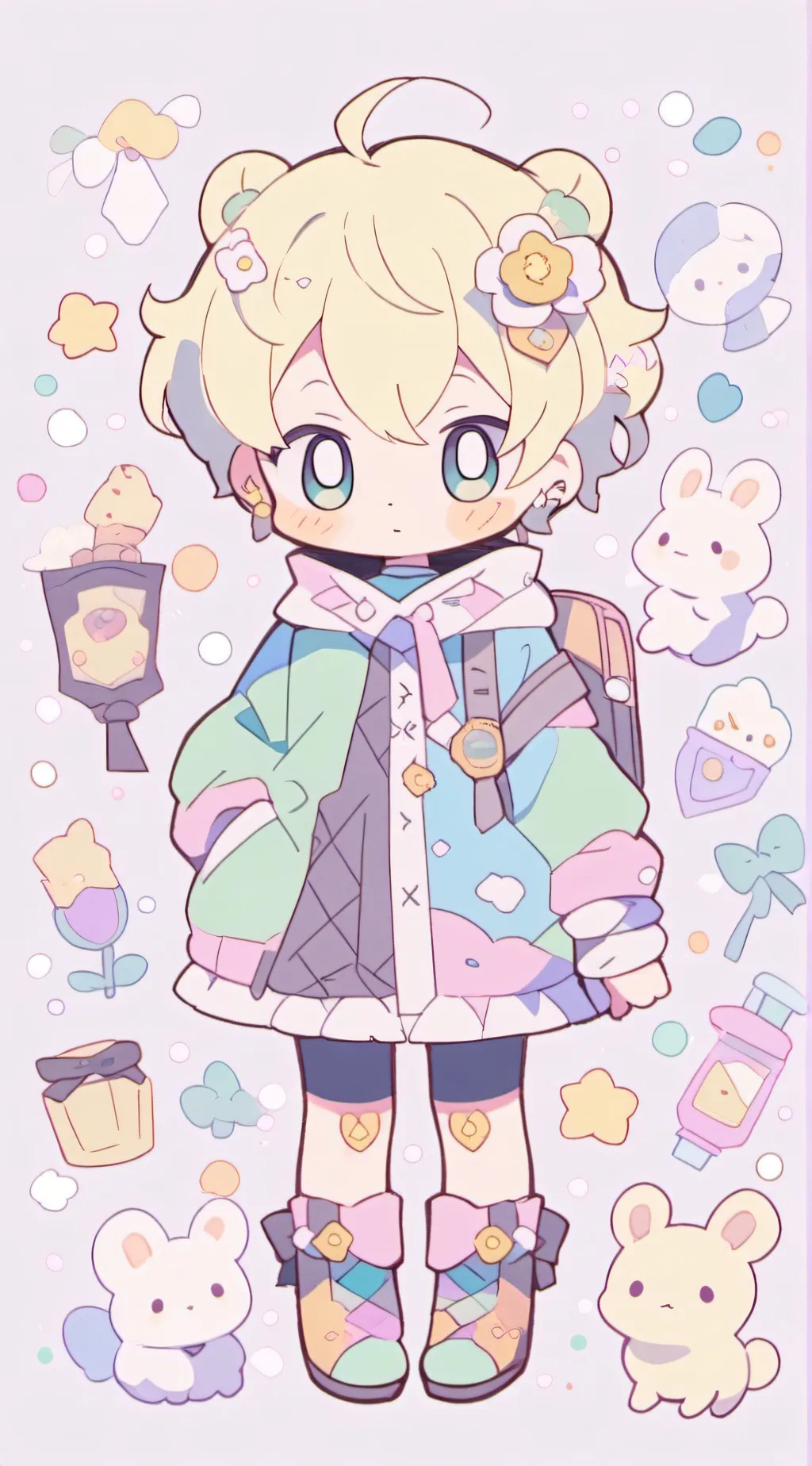 ai character: baby butters background