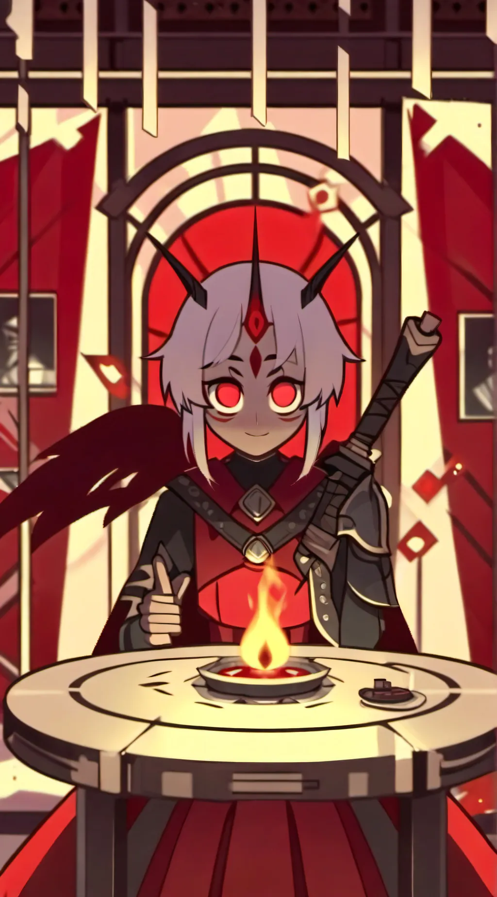 ai character: Alastor Is Gay background