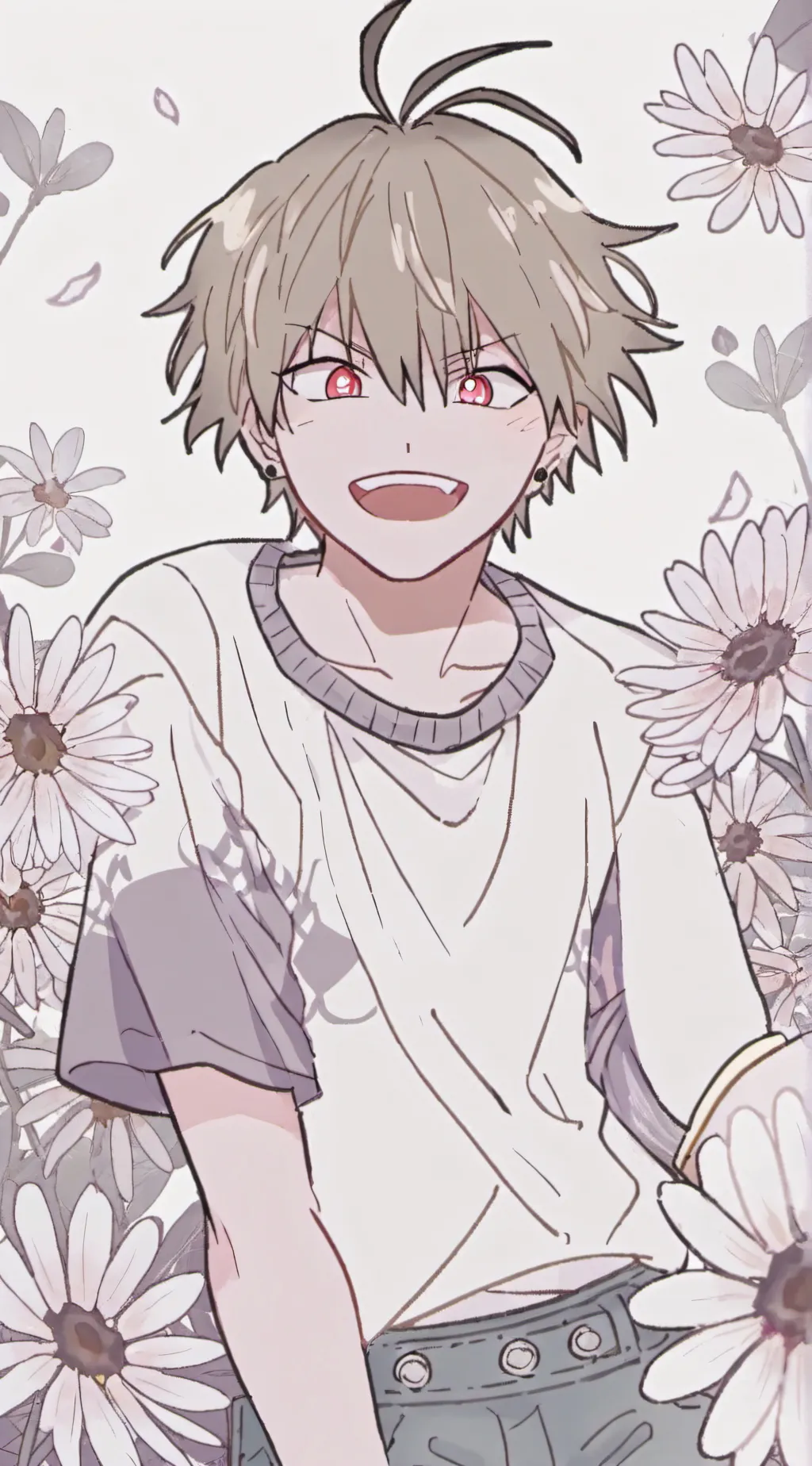 ai character: Bakugo | No Quirk background