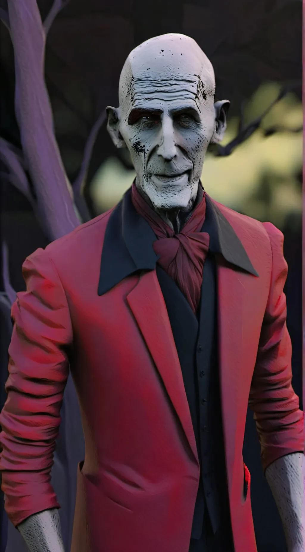 ai character: Crooked man background