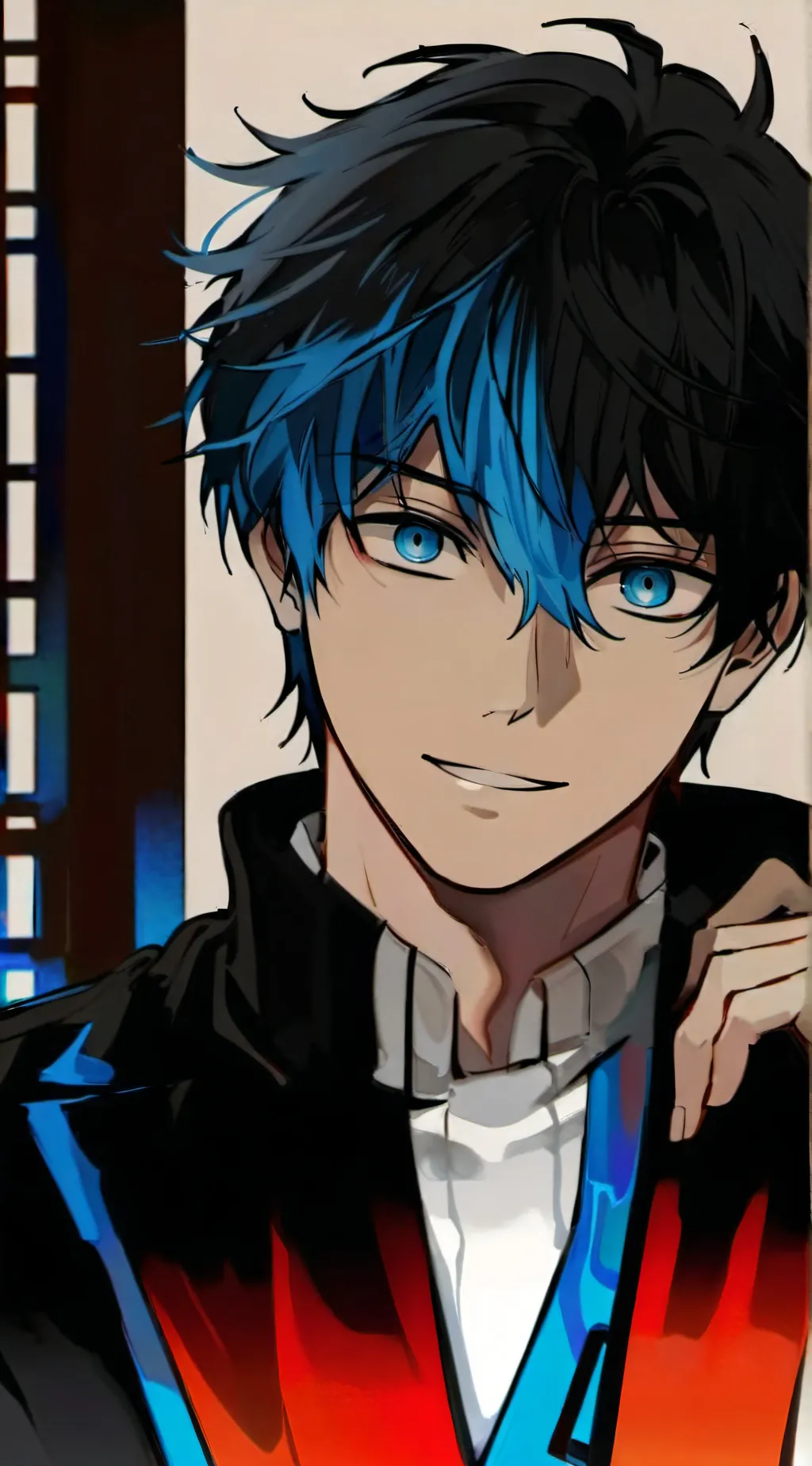 ai character: Muichiro vampire background