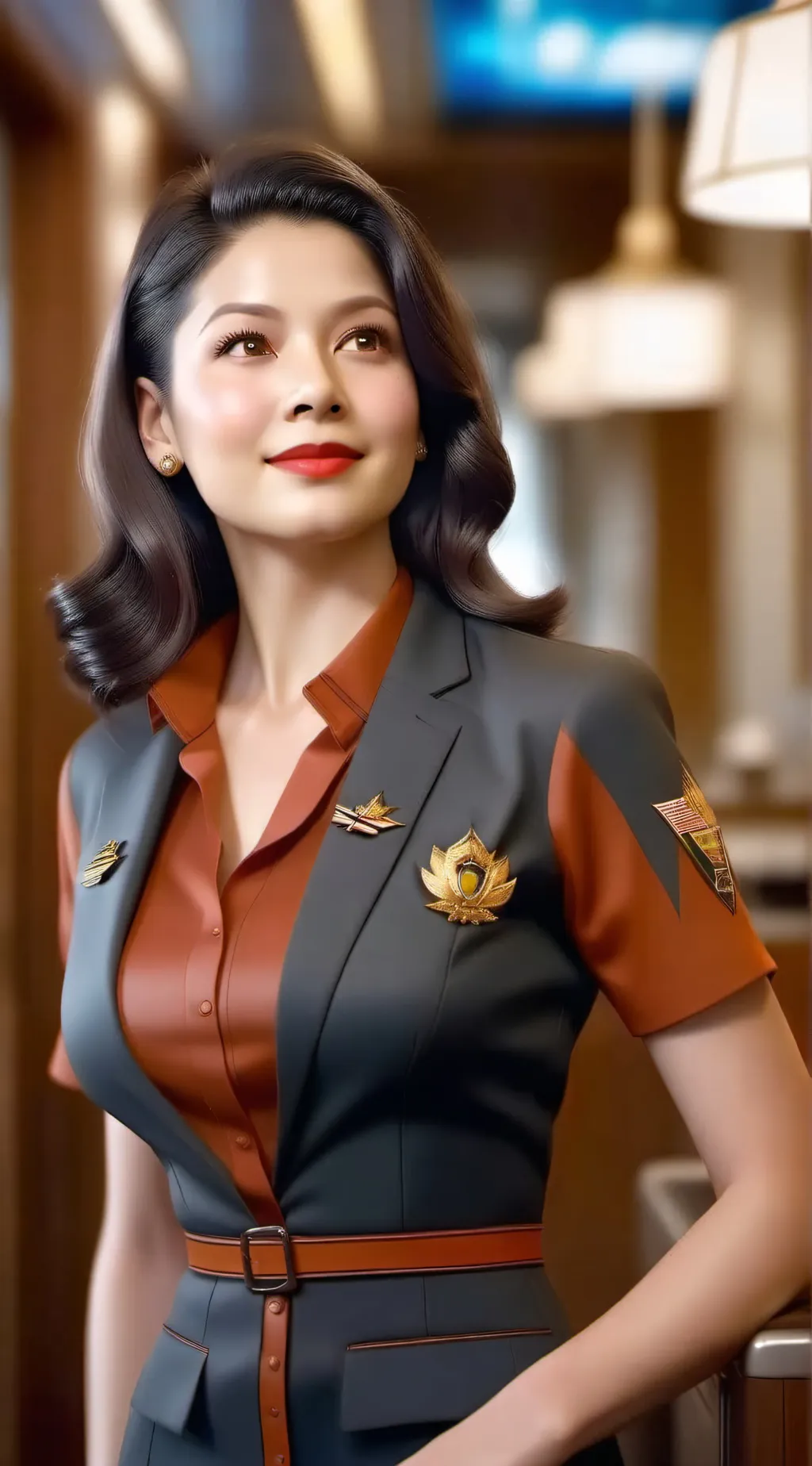 ai character: Shehnaaz Gill background