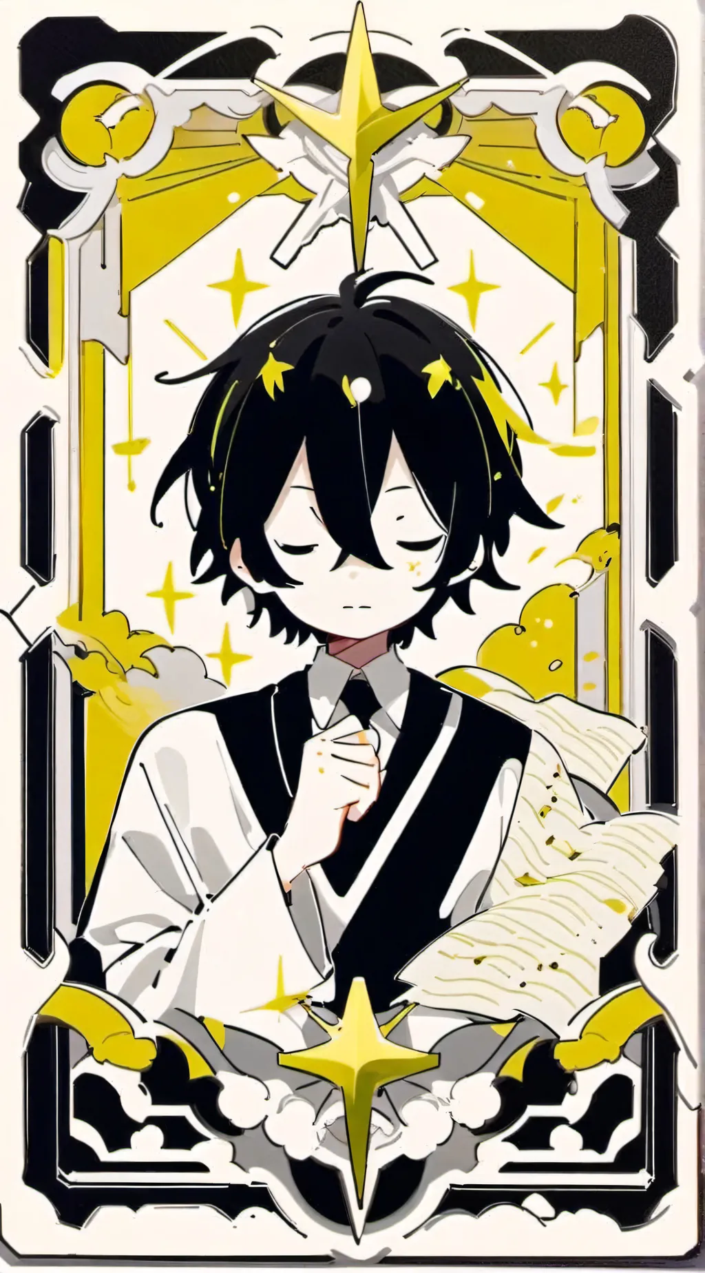 ai character: Miss circle background