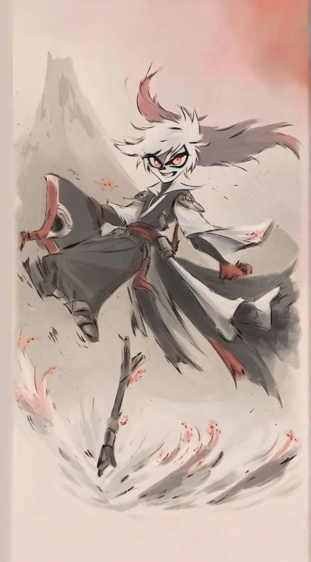 ai character: hazbin horror film background