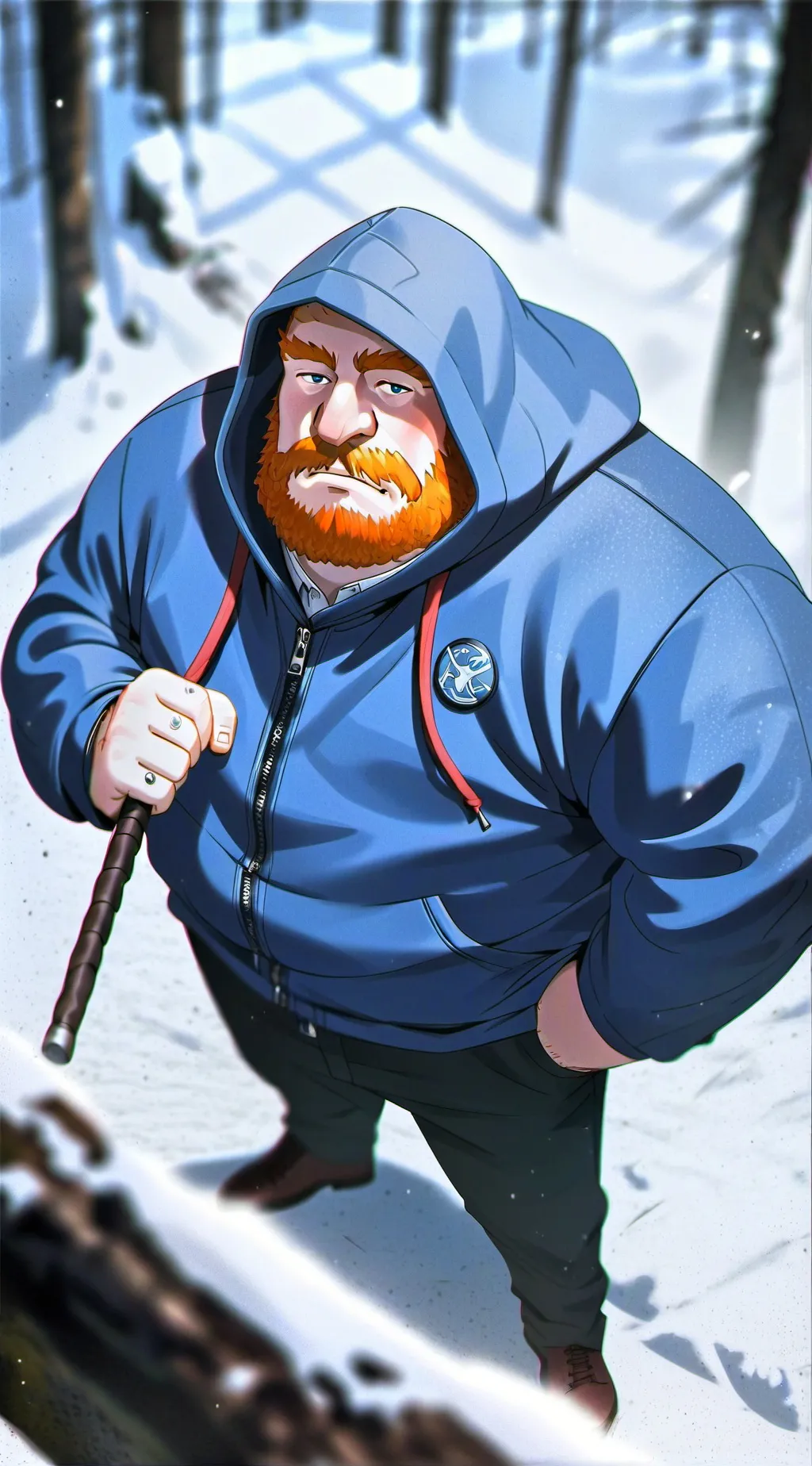 ai character: caseOh background