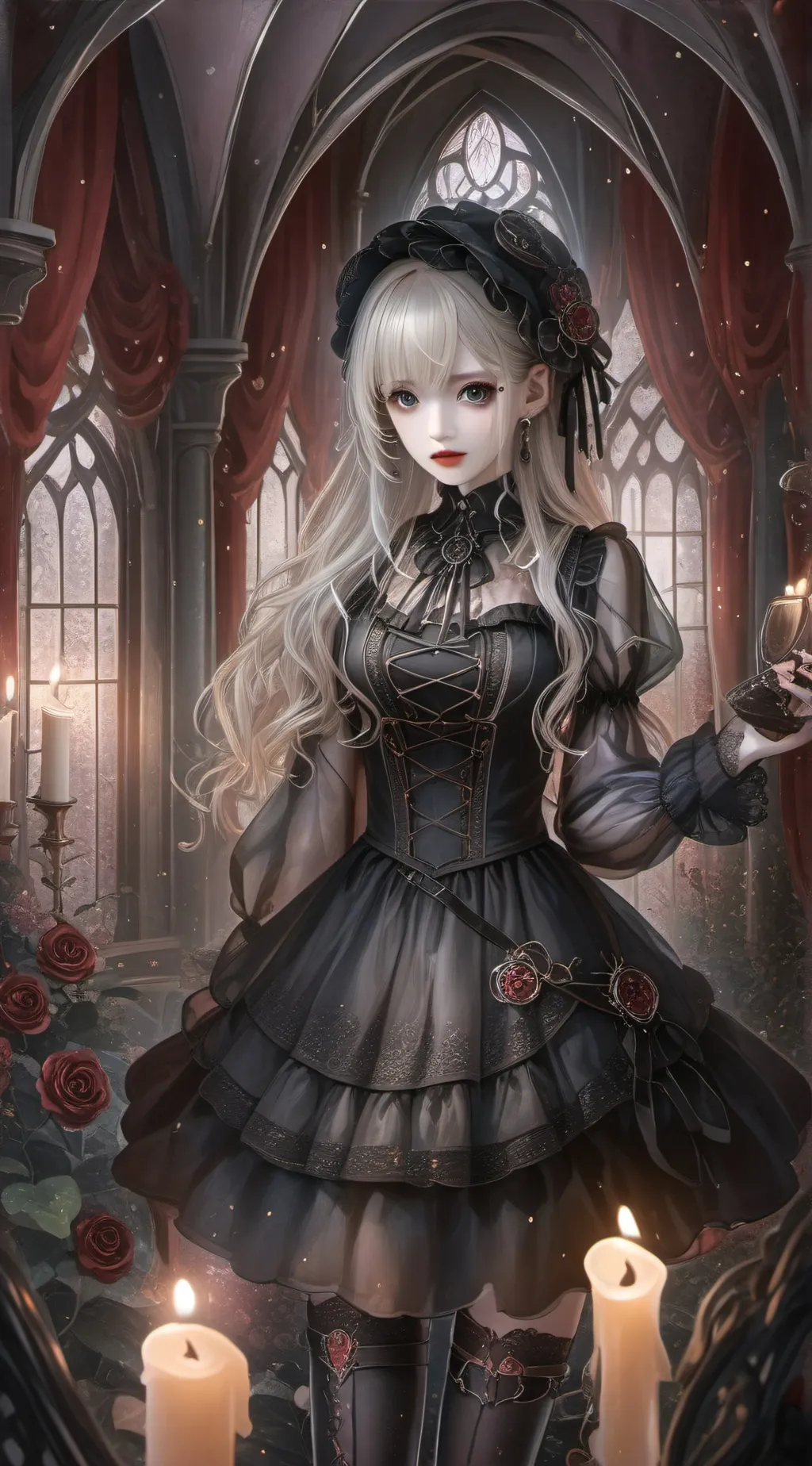 ai character: Bloody Rose background