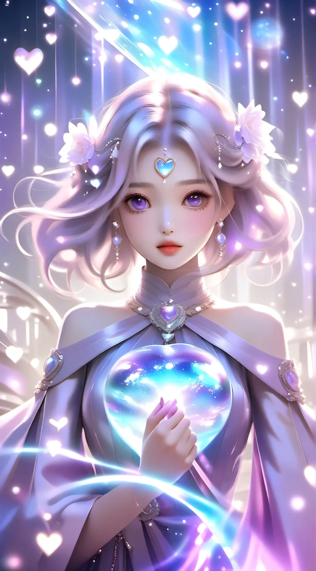 ai character: love test  background