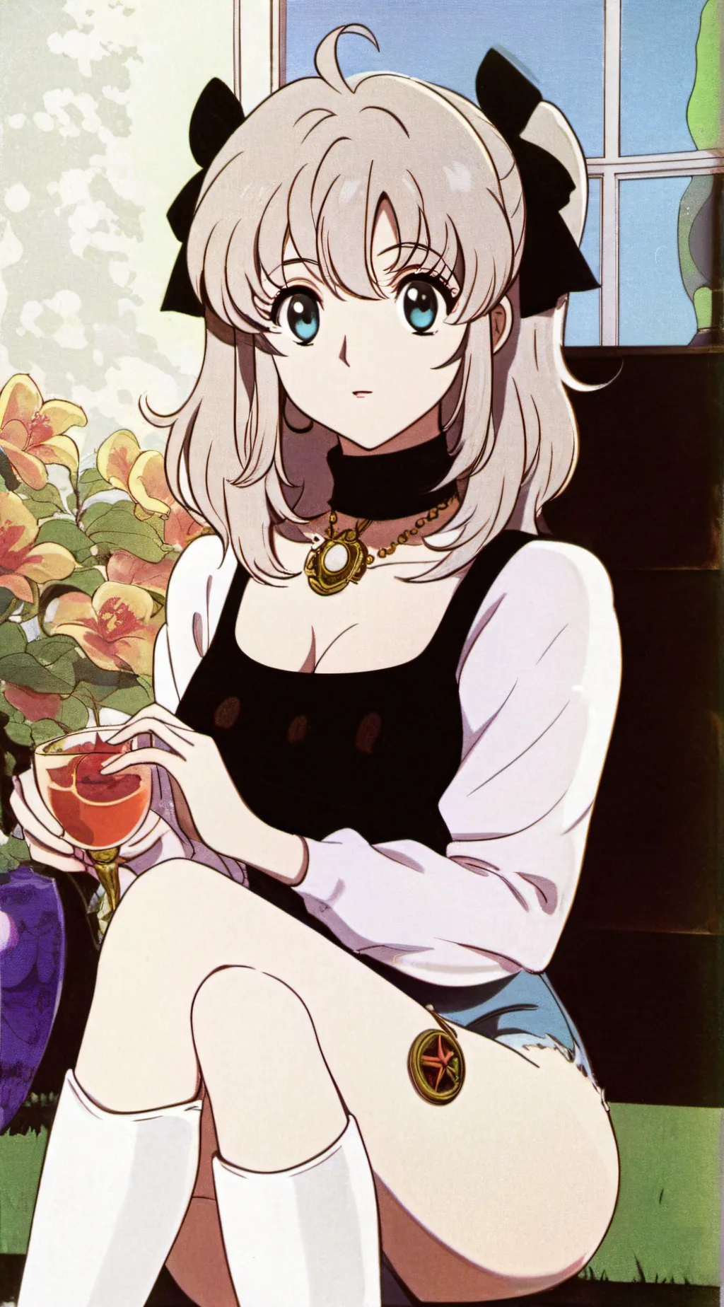 ai character: showa background