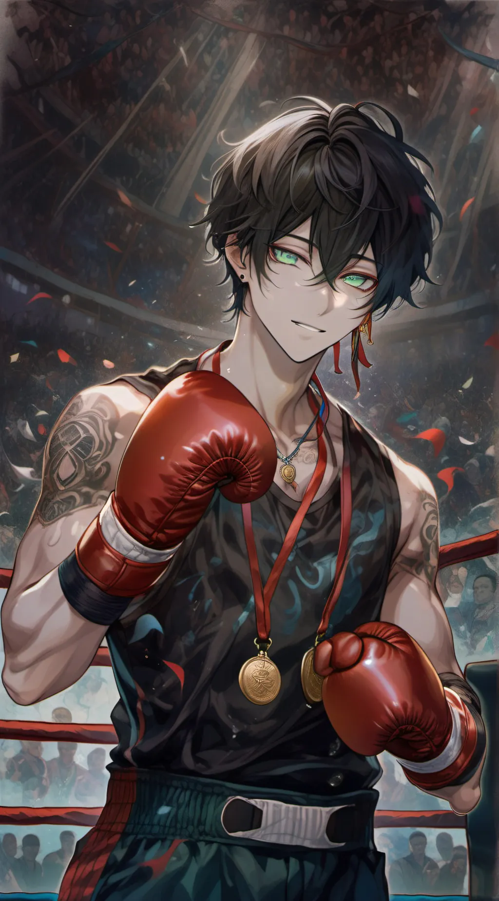 ai character: ⊙..Xavier..⊙ background