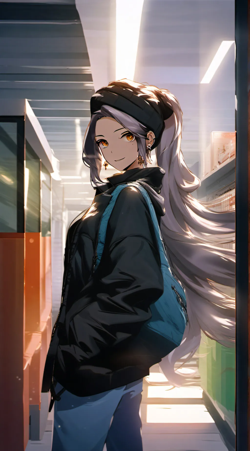 ai character: April  background