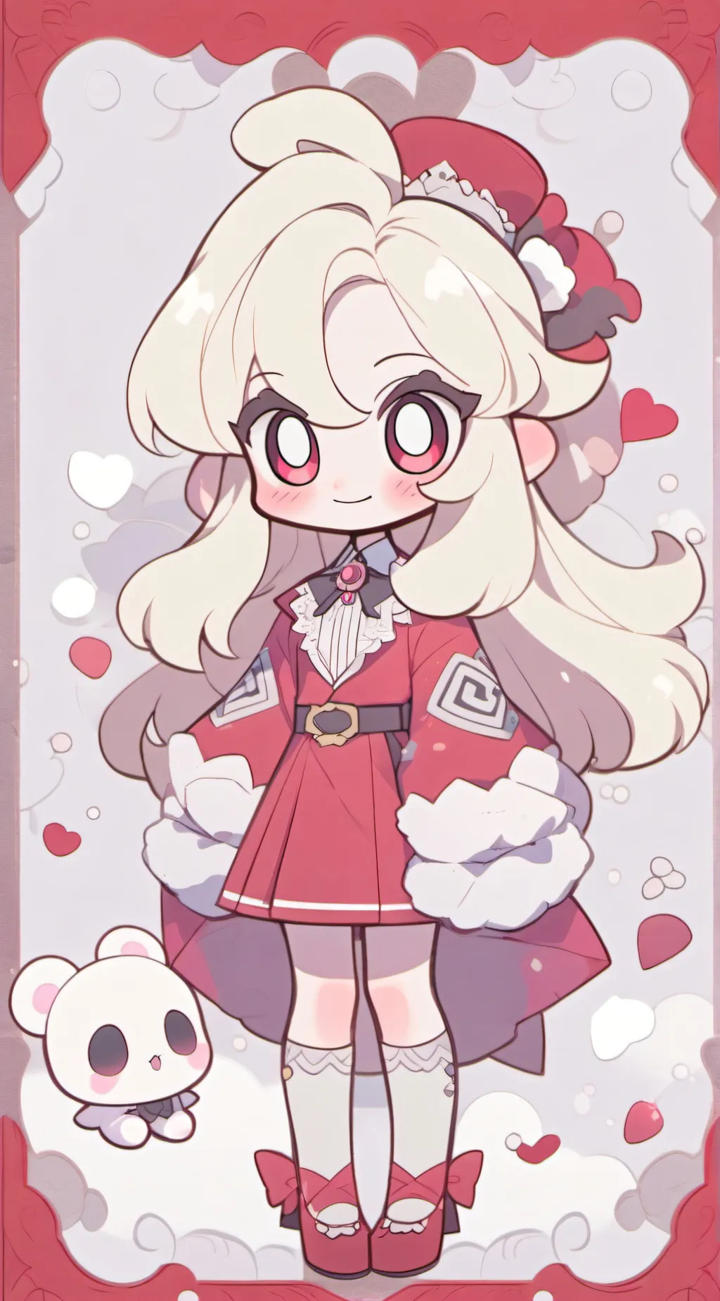 ai character: hh Christmas background