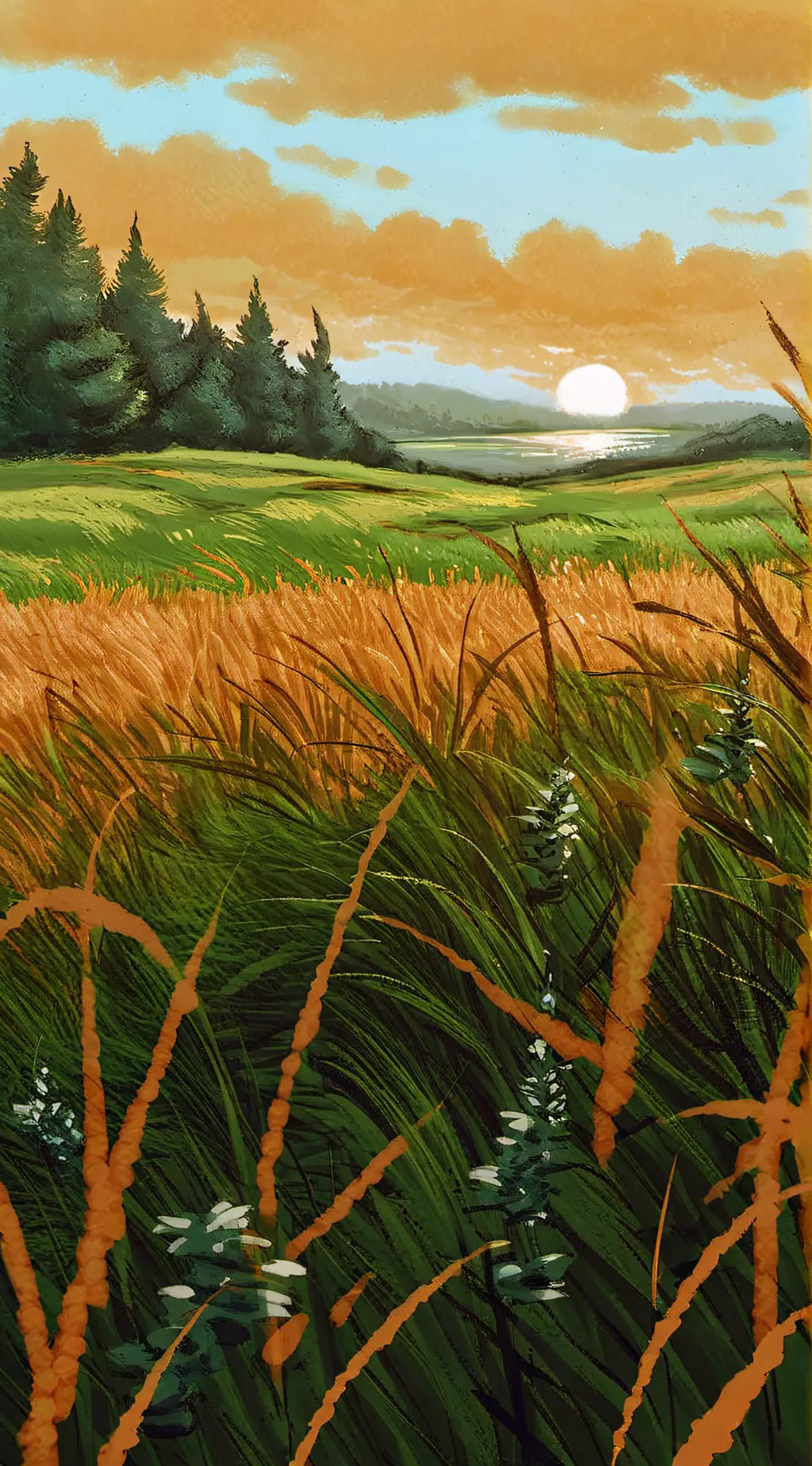 ai character: GRASS background