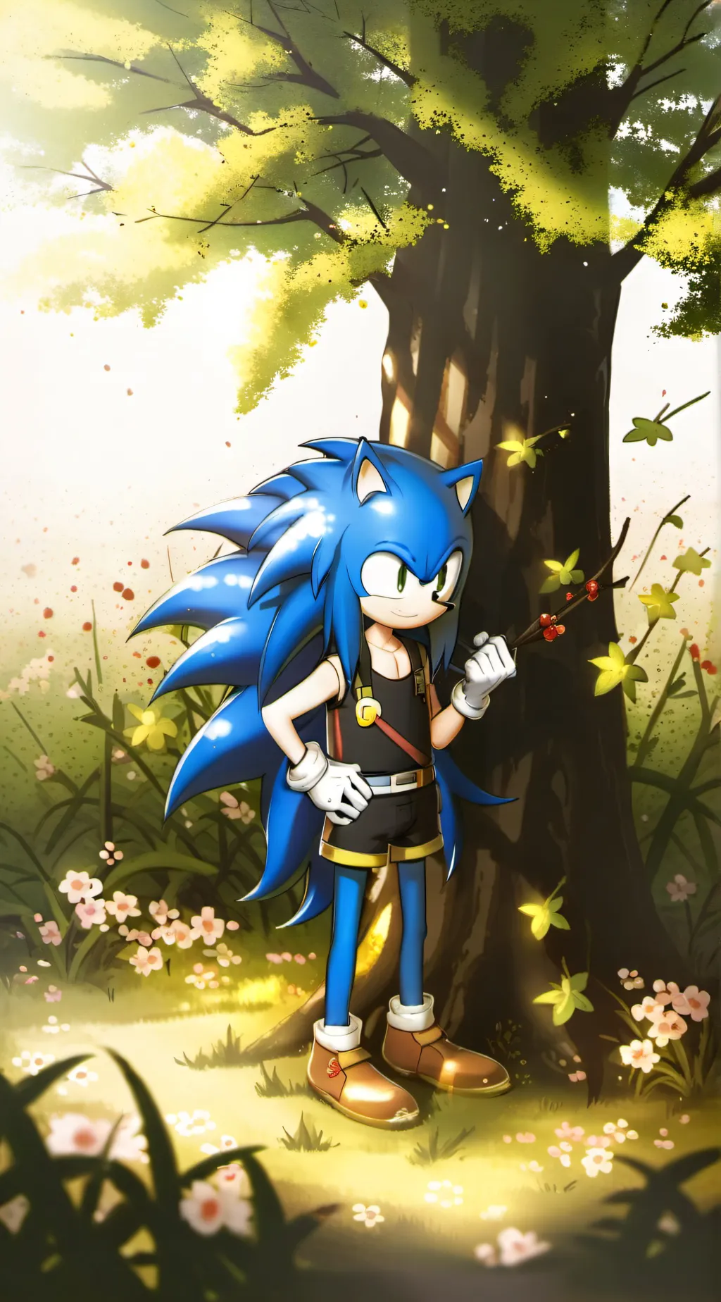 ai character: Sonic  background