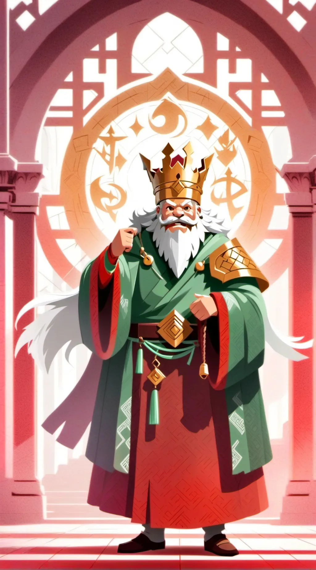 ai character: KING CRAWLY background