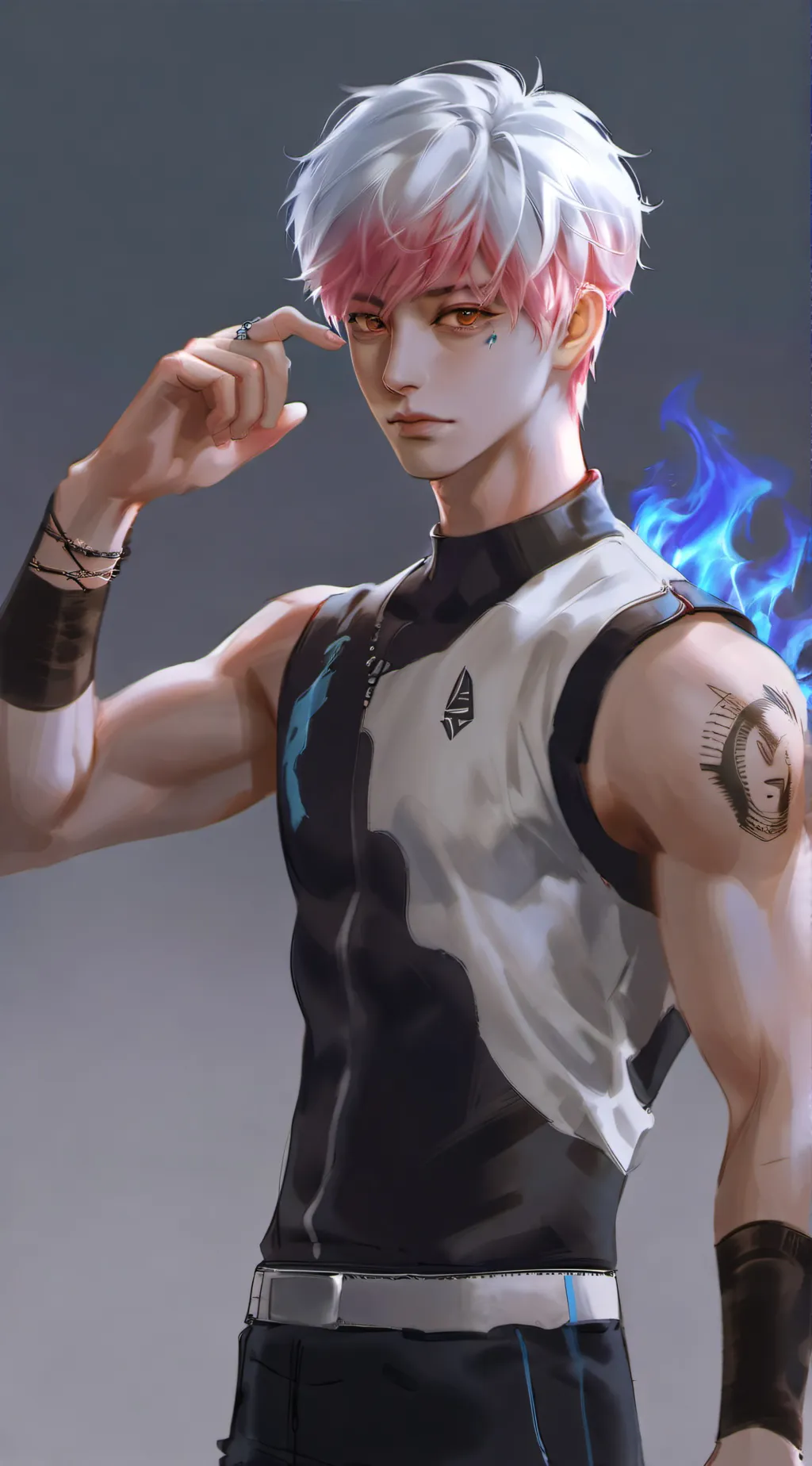 ai character: Shoto Todoroki background