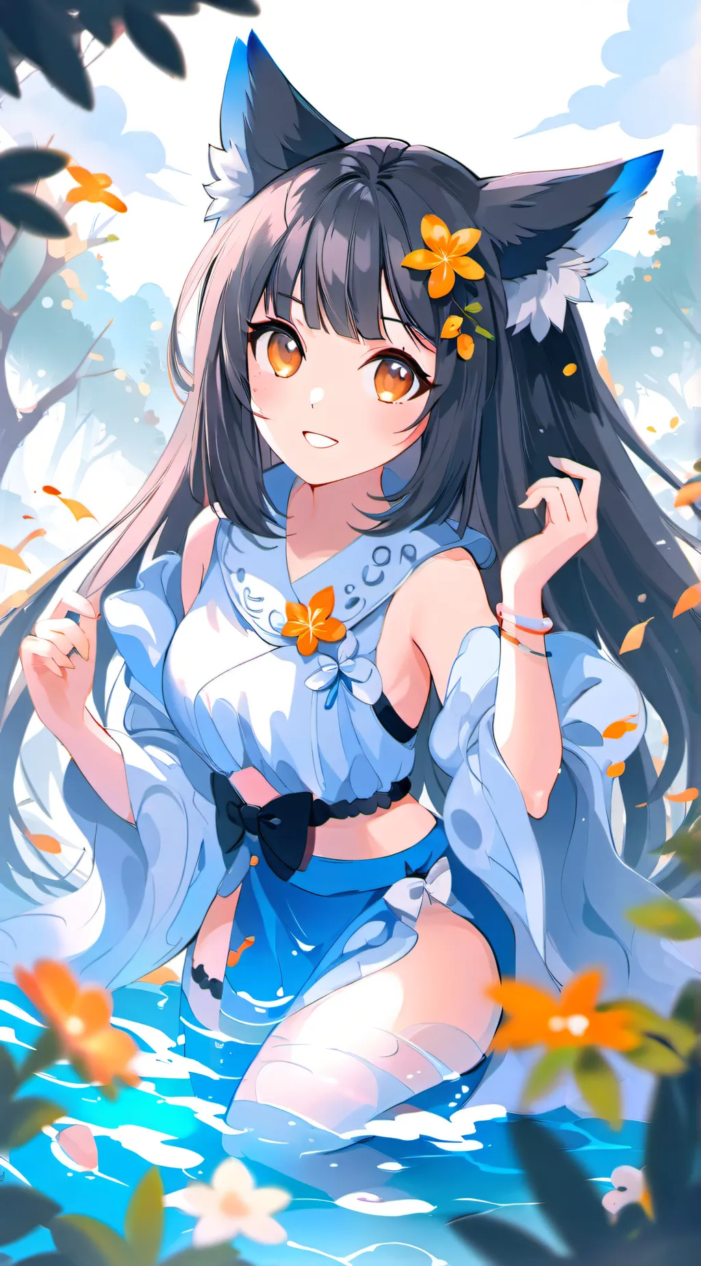 ai character: Melody  background