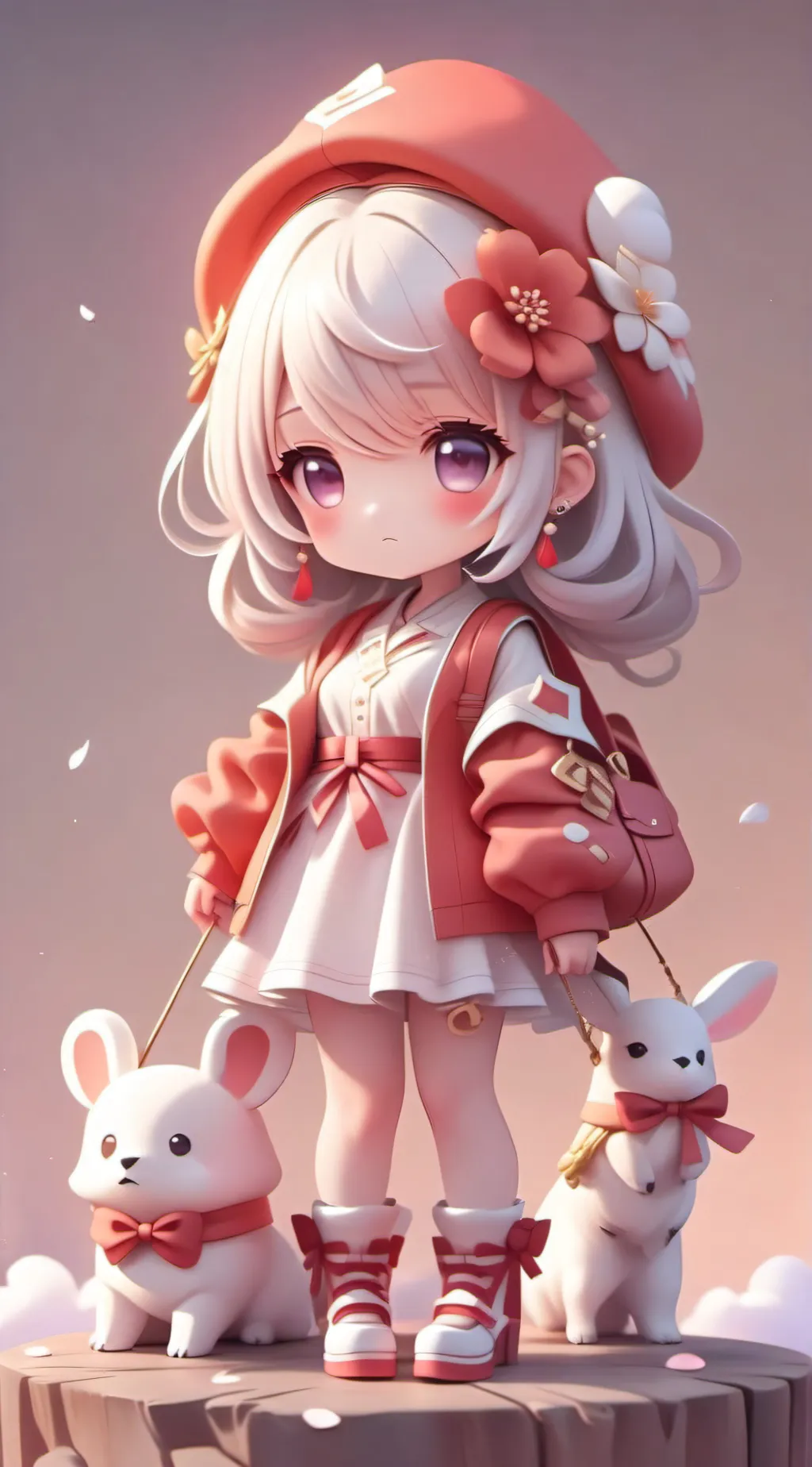 ai character: mha Christmas  background