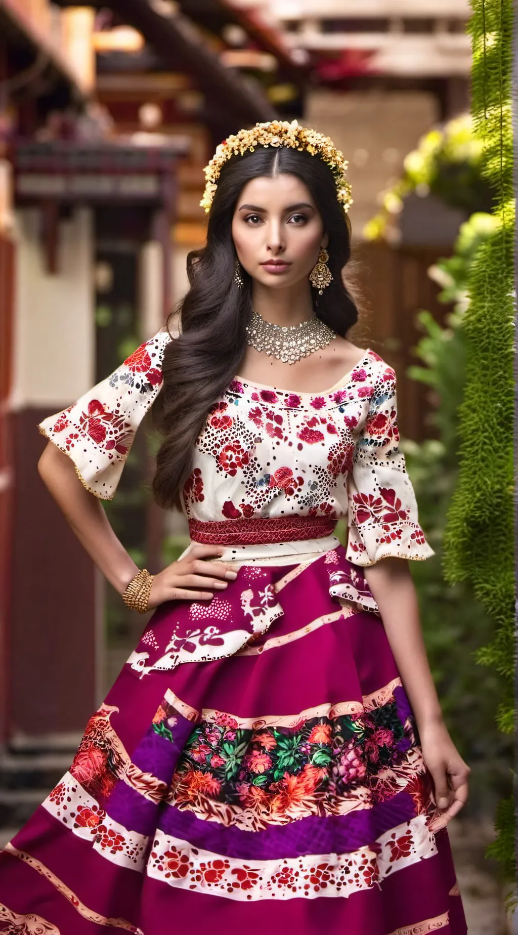 ai character: Ana Esmeralda background