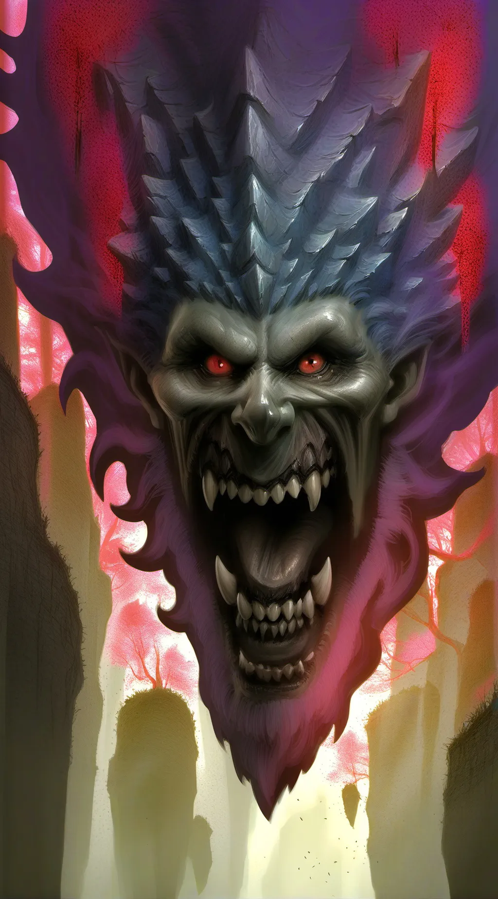 ai character: teeth background