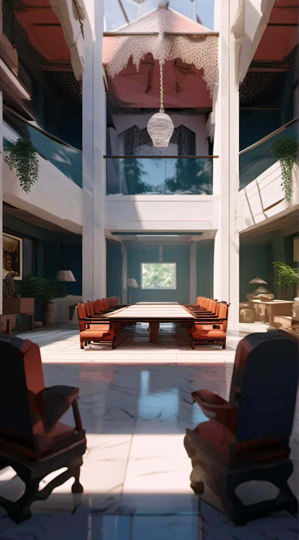 ai character: hh overlordmeeting background