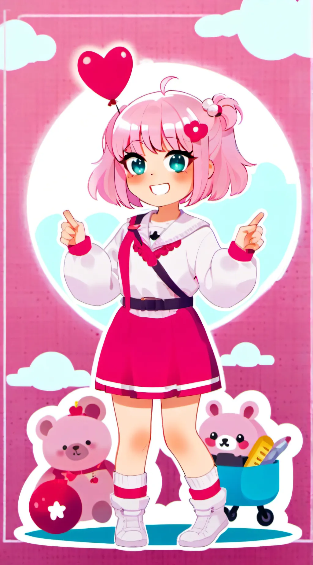 ai character: vanilbean  background