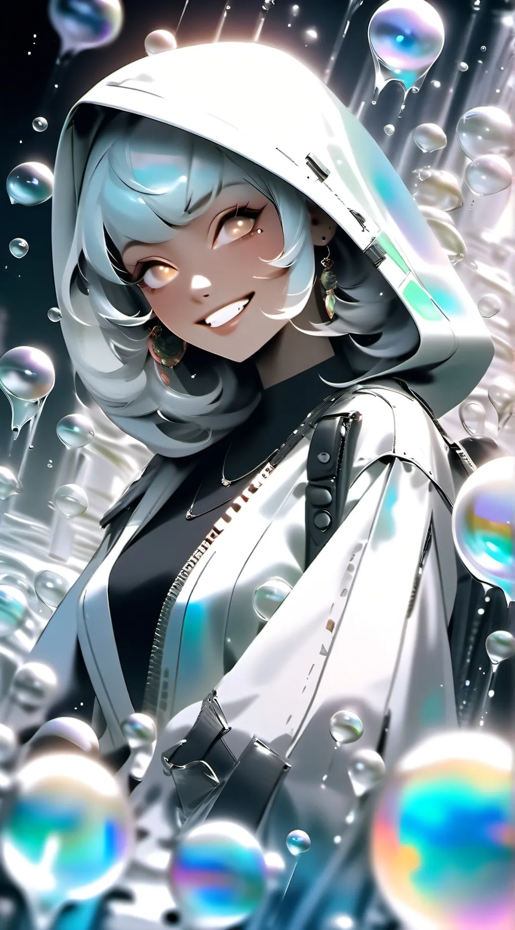 ai character: Smiling critters  background