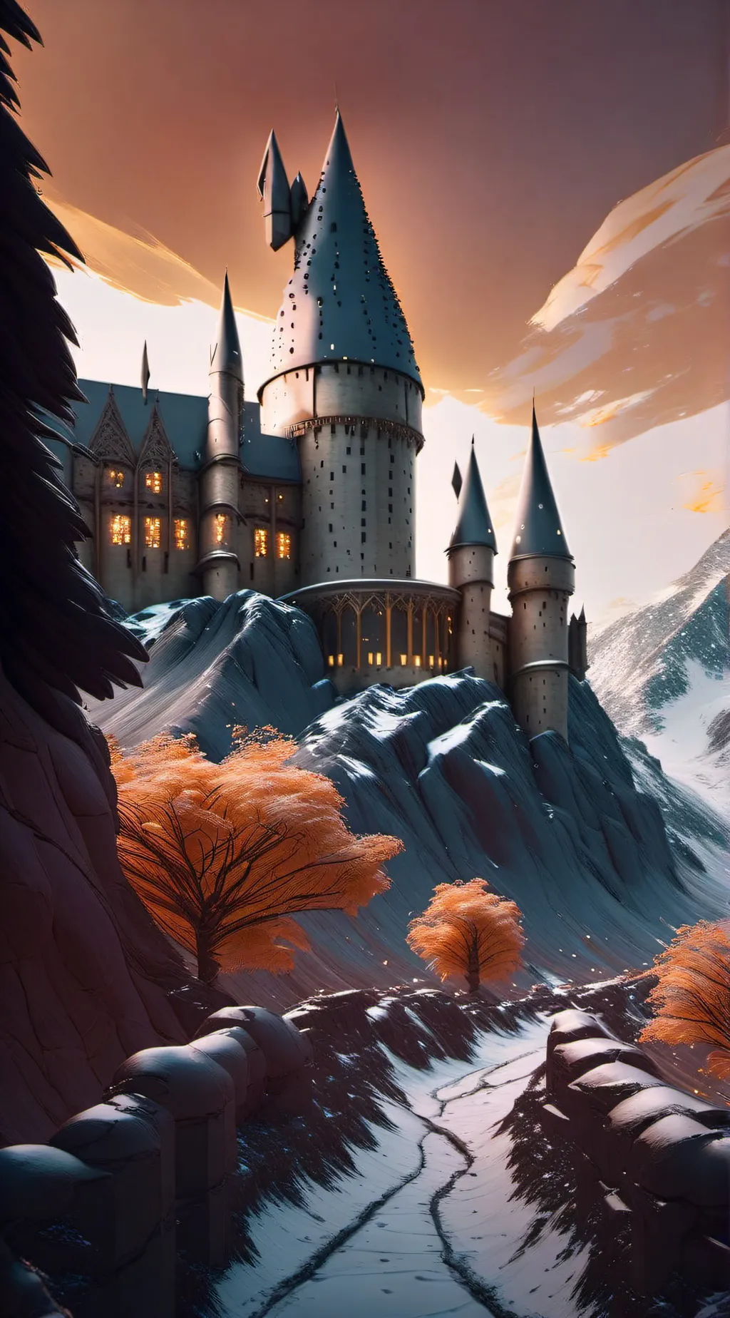 ai character: Hogwarts background