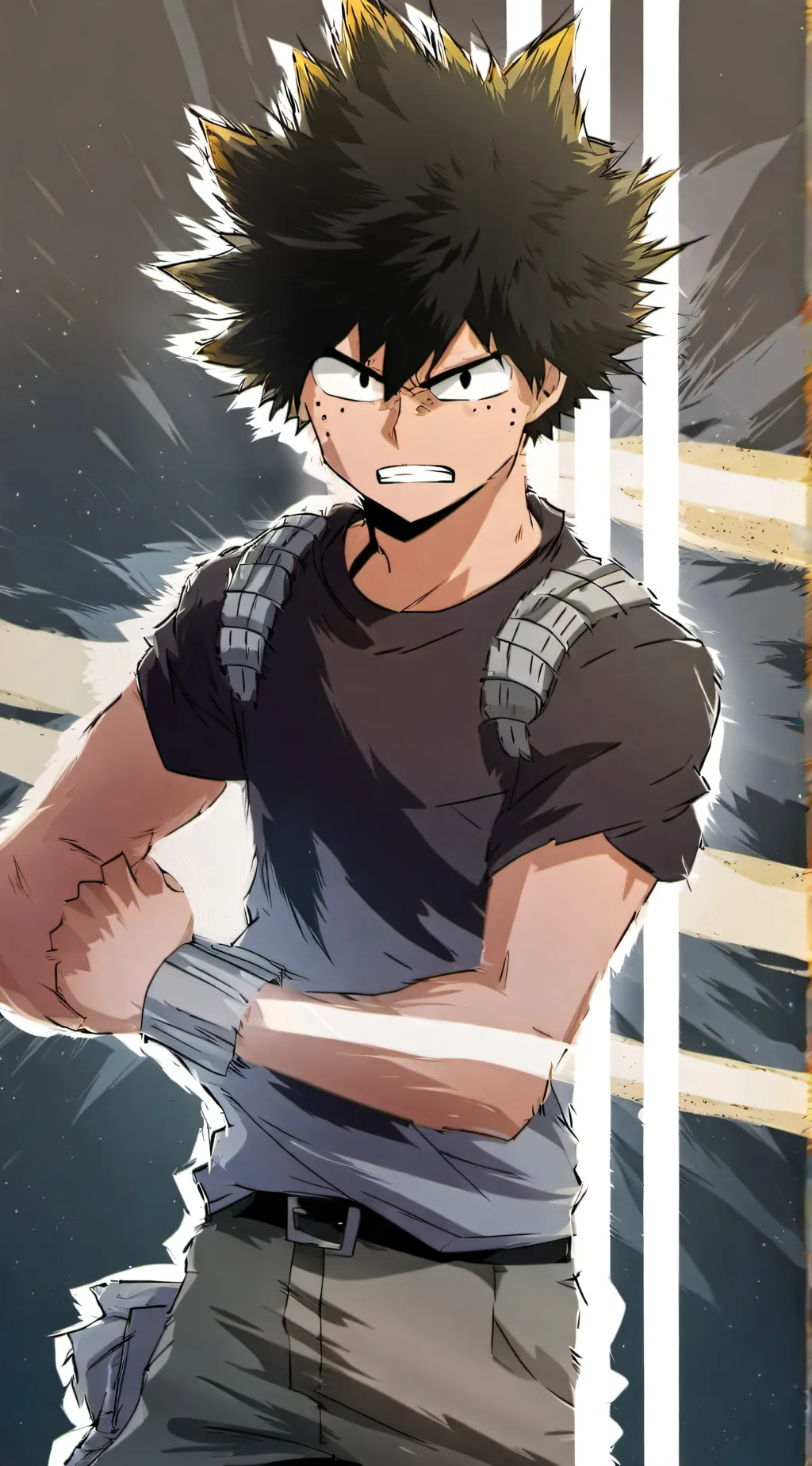 ai character: Emo bakugo background