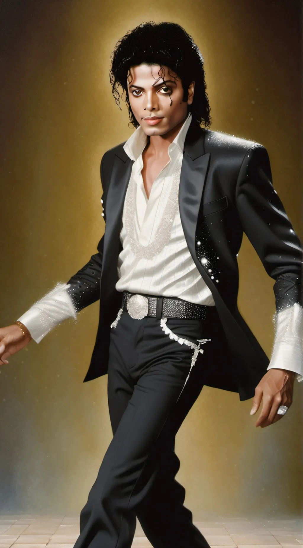 ai character: Michael Jackson  background