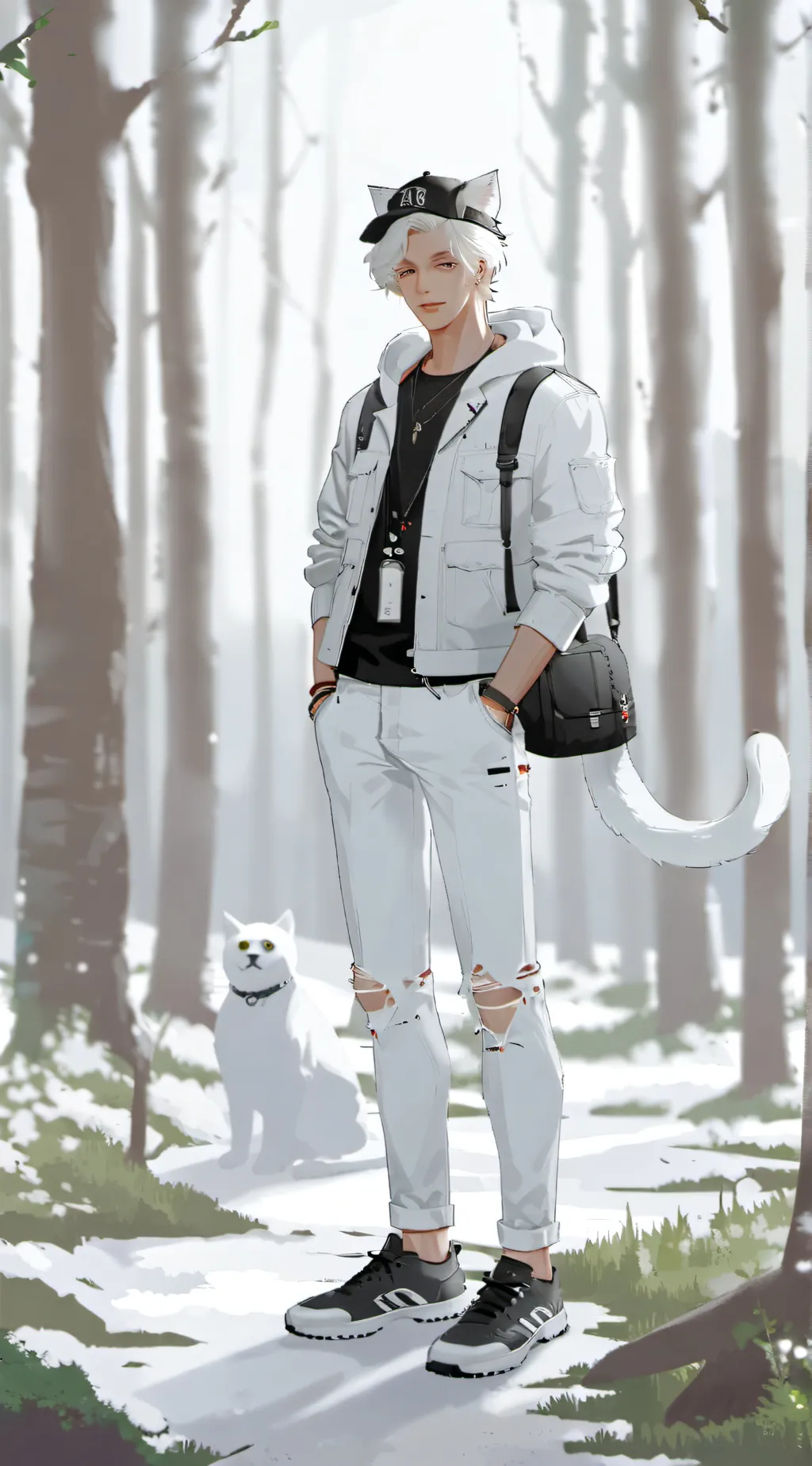 ai character: angel background