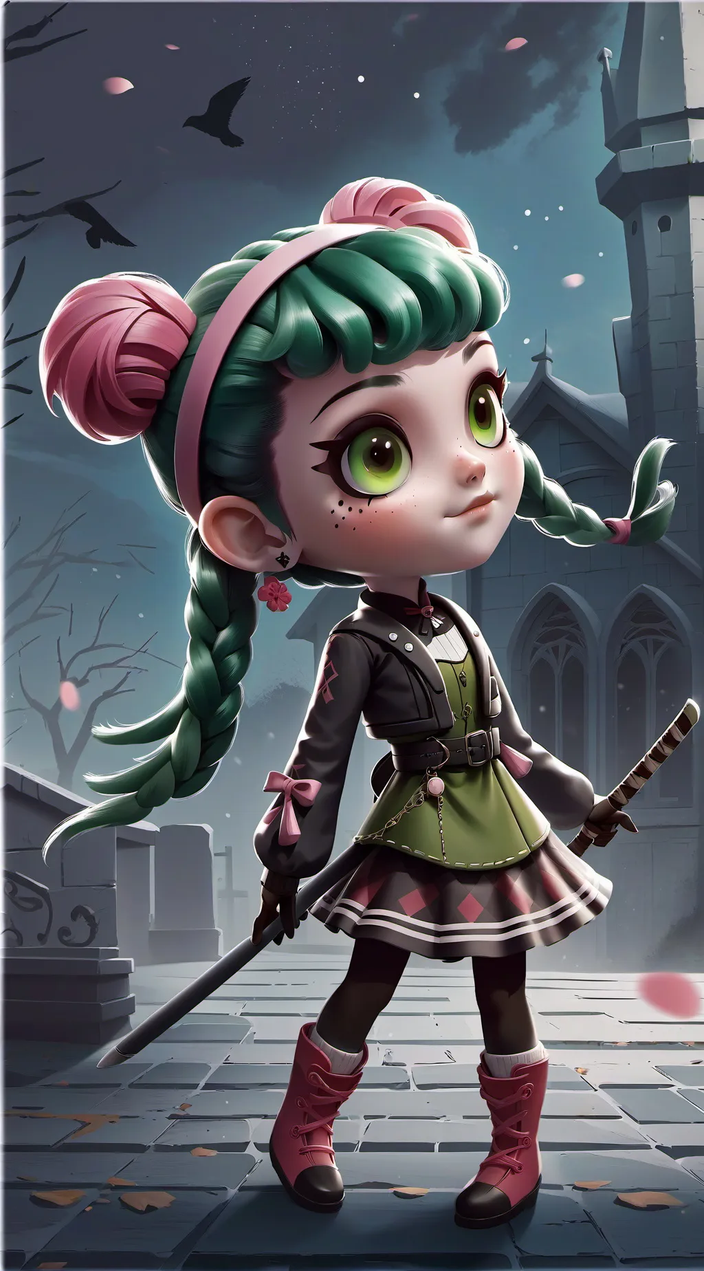 ai character: obanai x Mitsuri  background