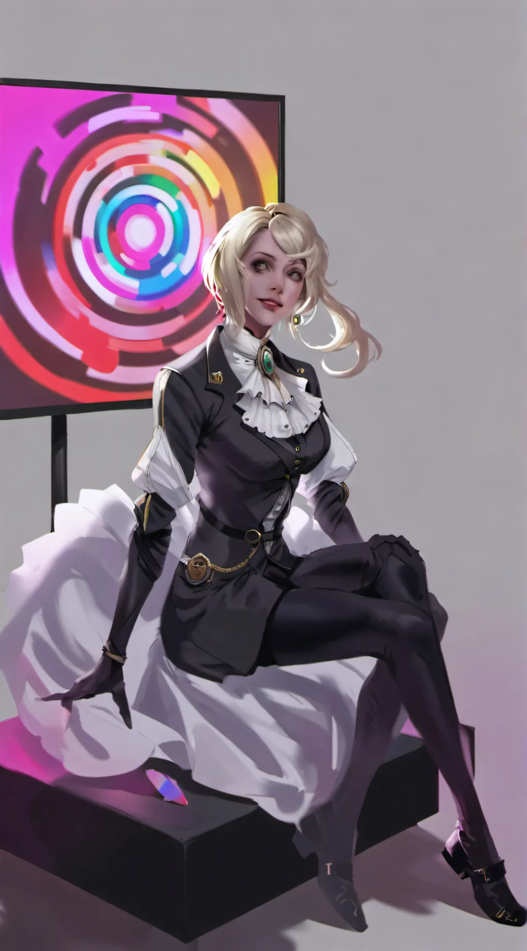 ai character: Hypno TV background