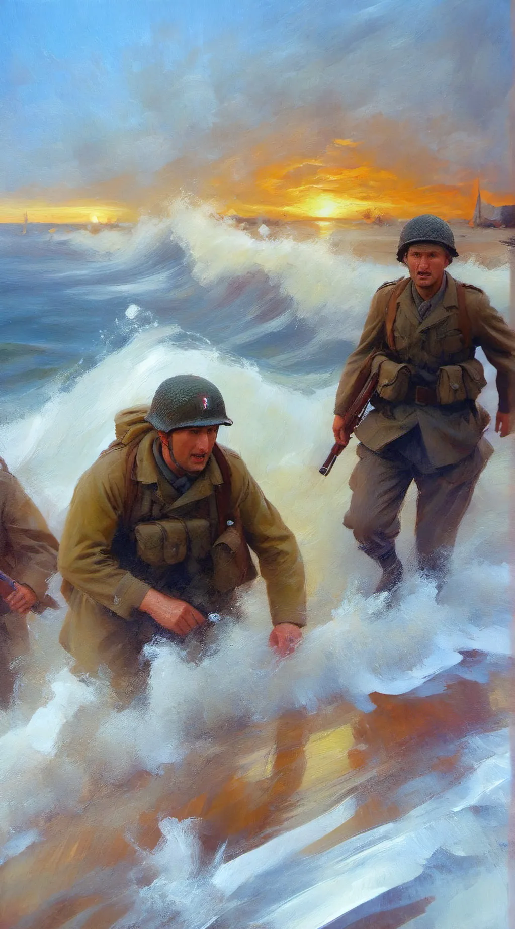 ai character: D-DAY background