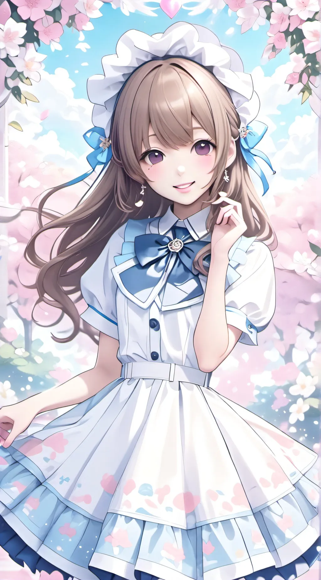 ai character:  Girl school background