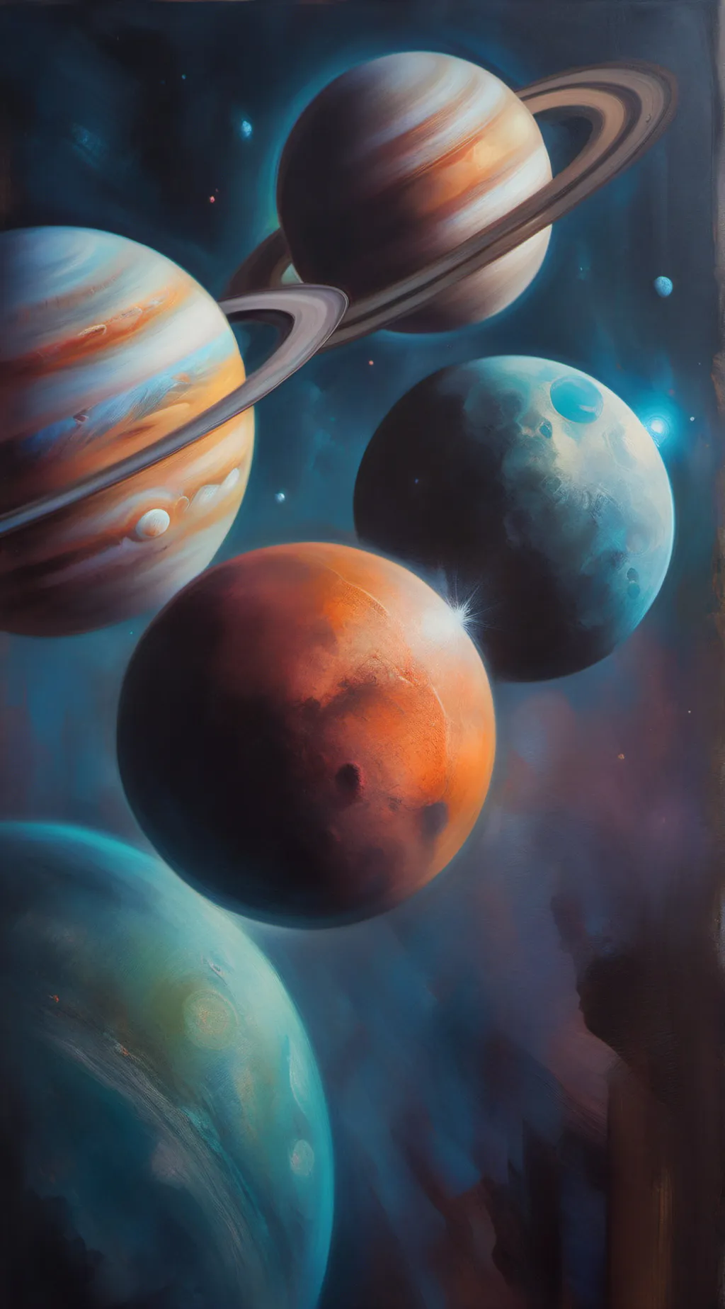 ai character: Solar balls  background