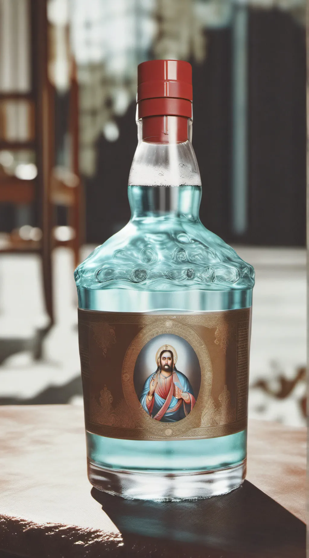 ai character: HOLY WATER ✝️✝️ background