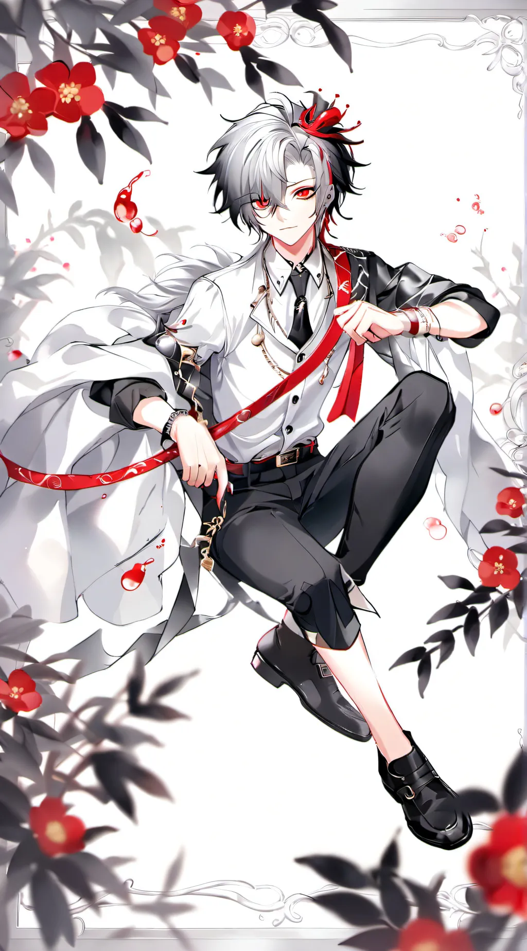 ai character: williems.Fireking background