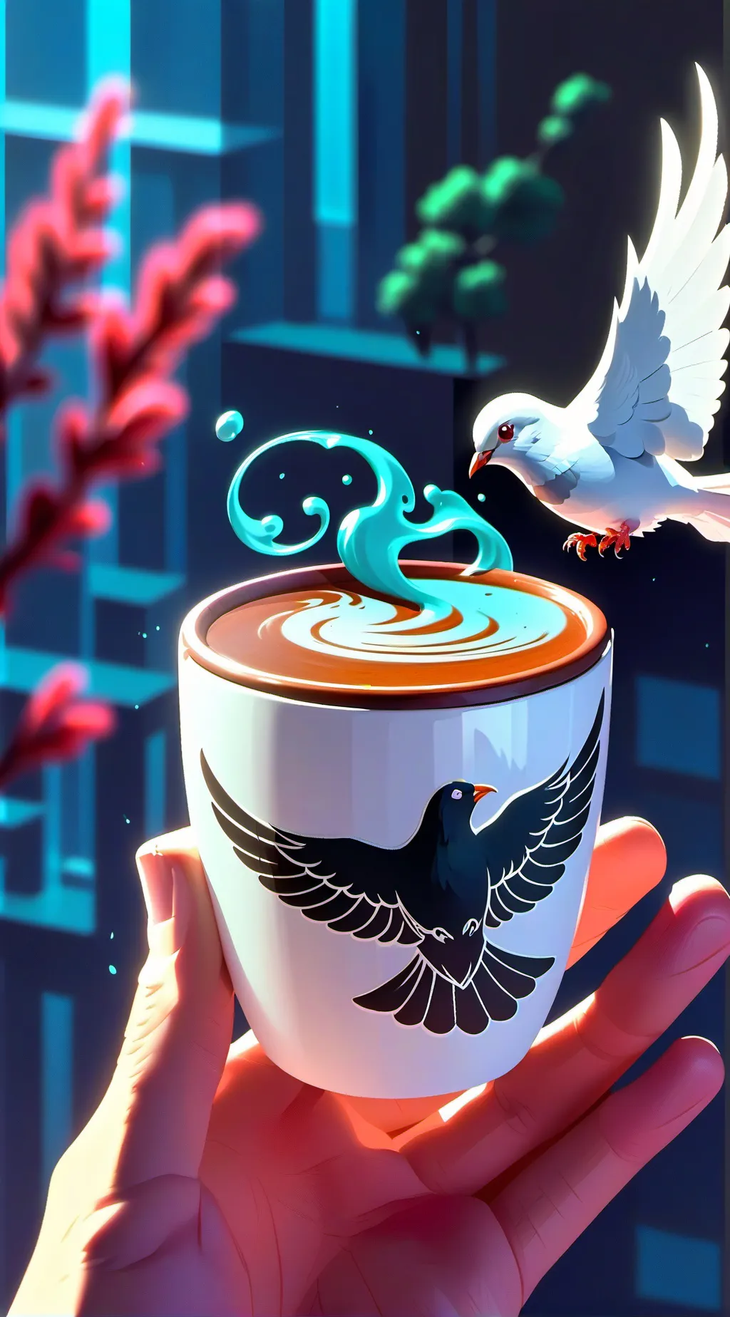 ai character: AAAA background