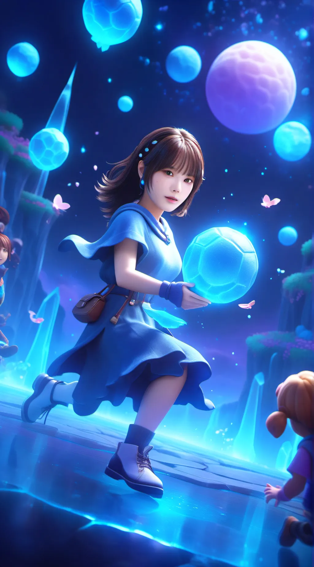 ai character: Billlie Moon Sua  background