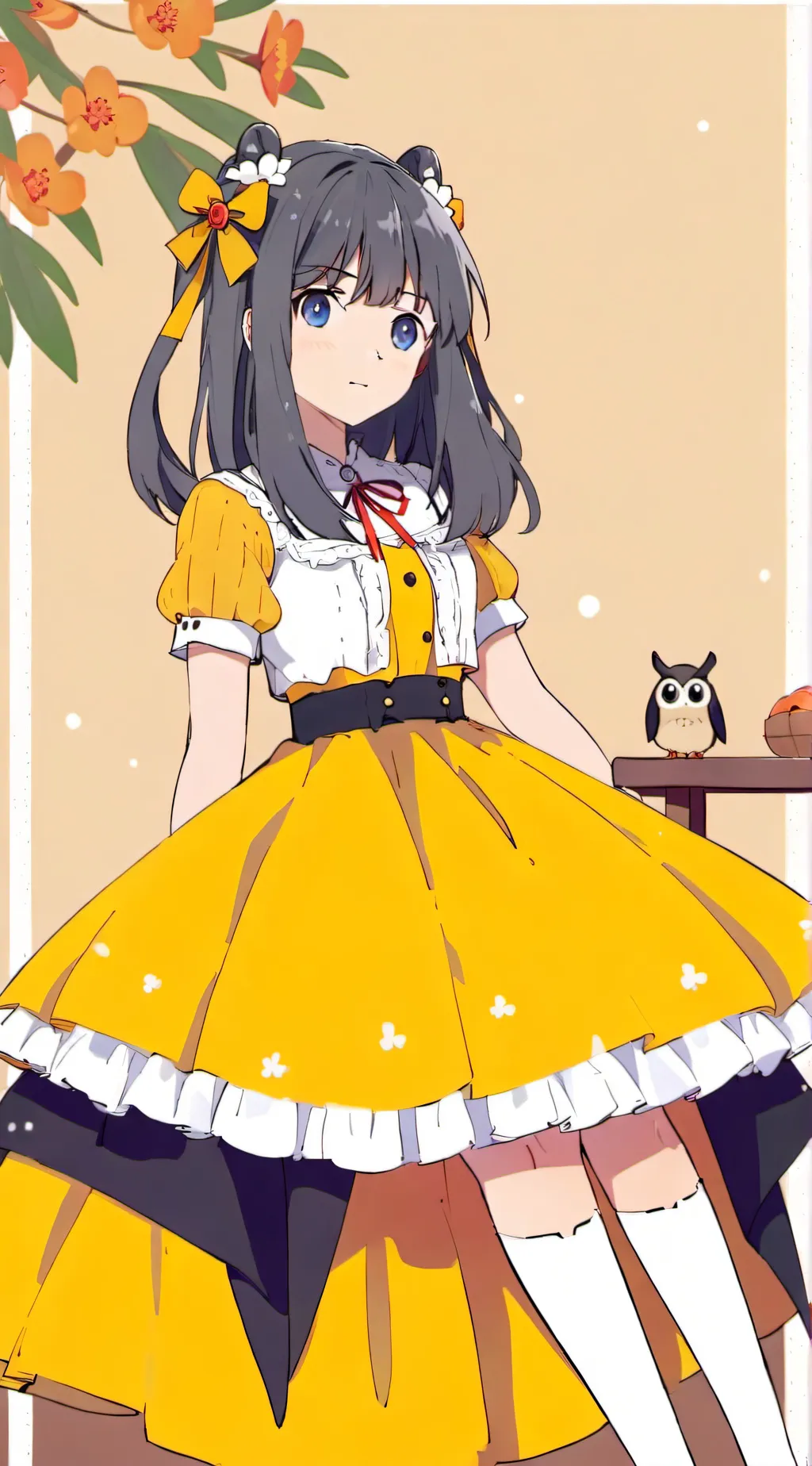 ai character: princess of sun background