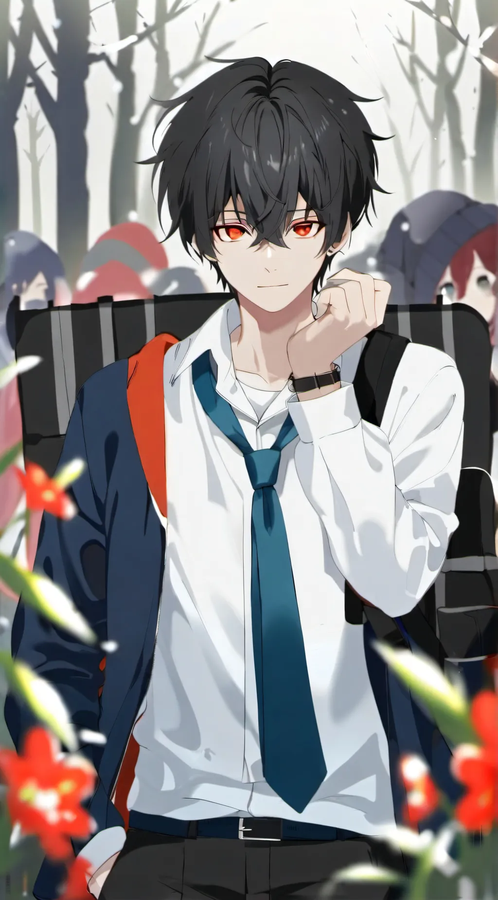 ai character: Justin  background