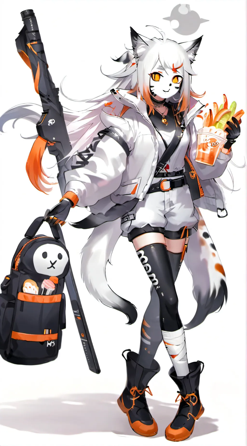 ai character: neko background