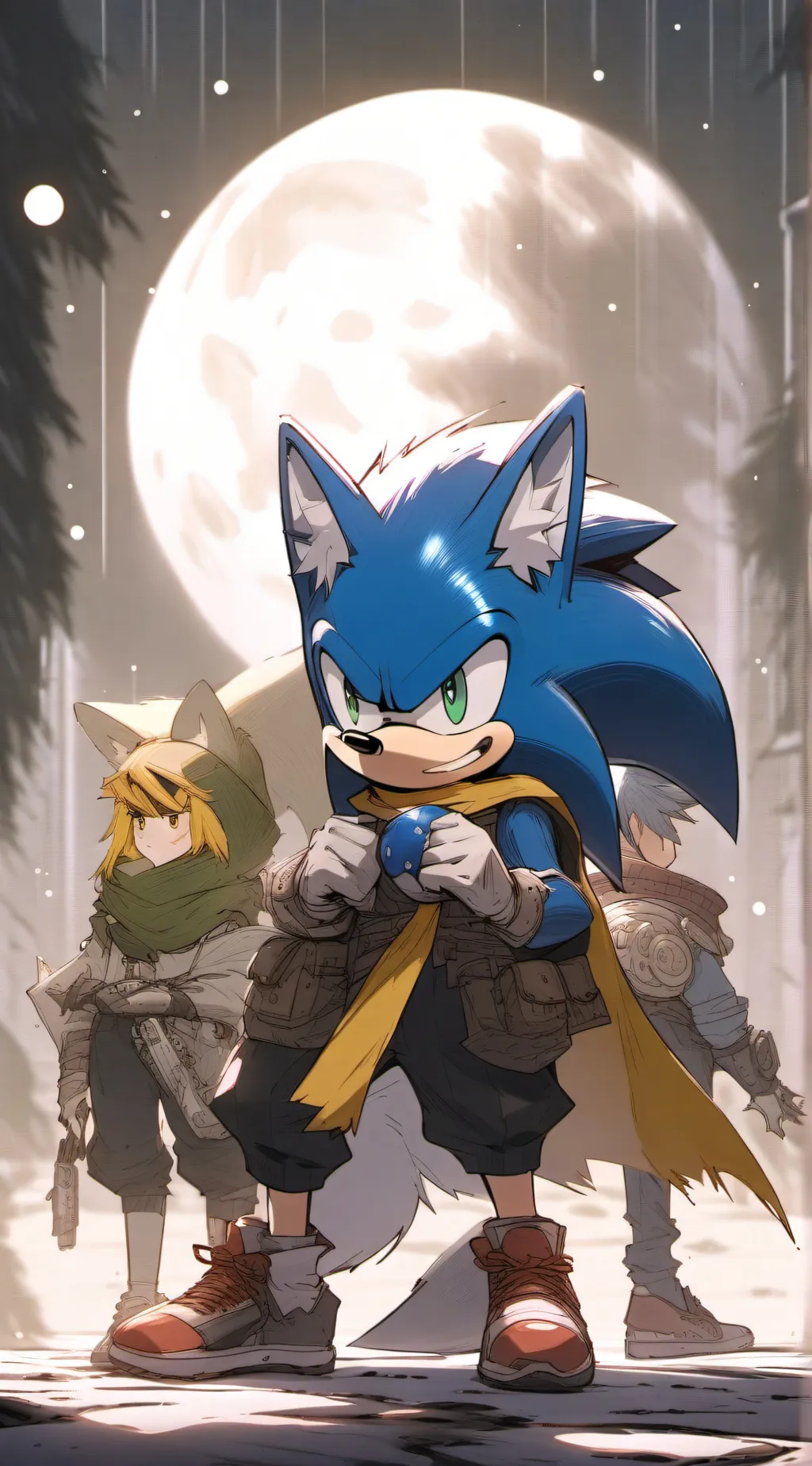 ai character: The Trio animal background