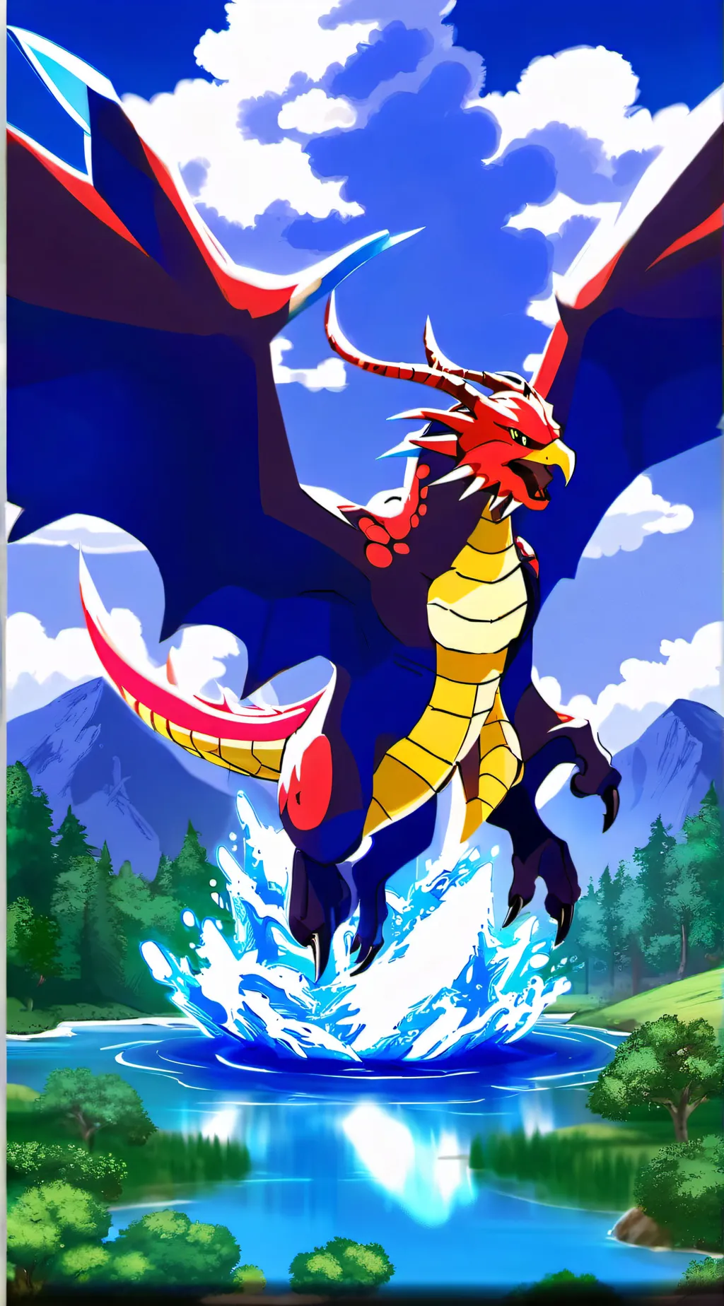 ai character: dragon background