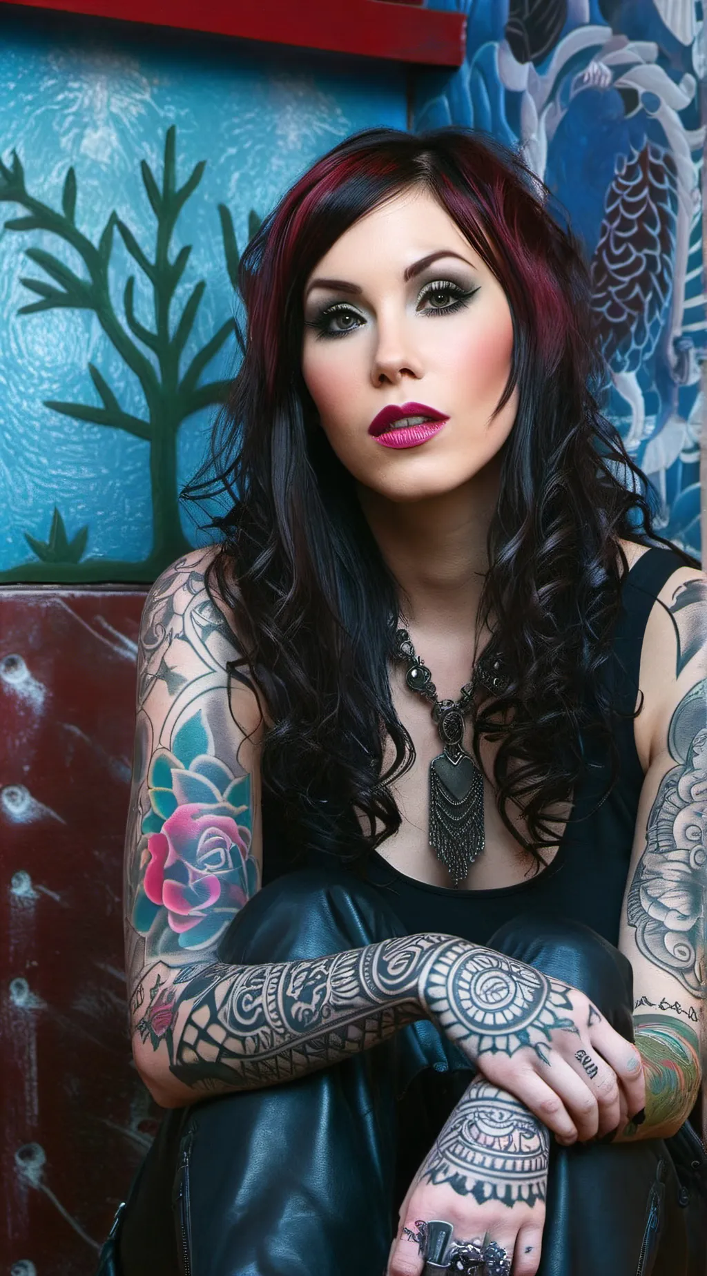 ai character: Kat Von D background